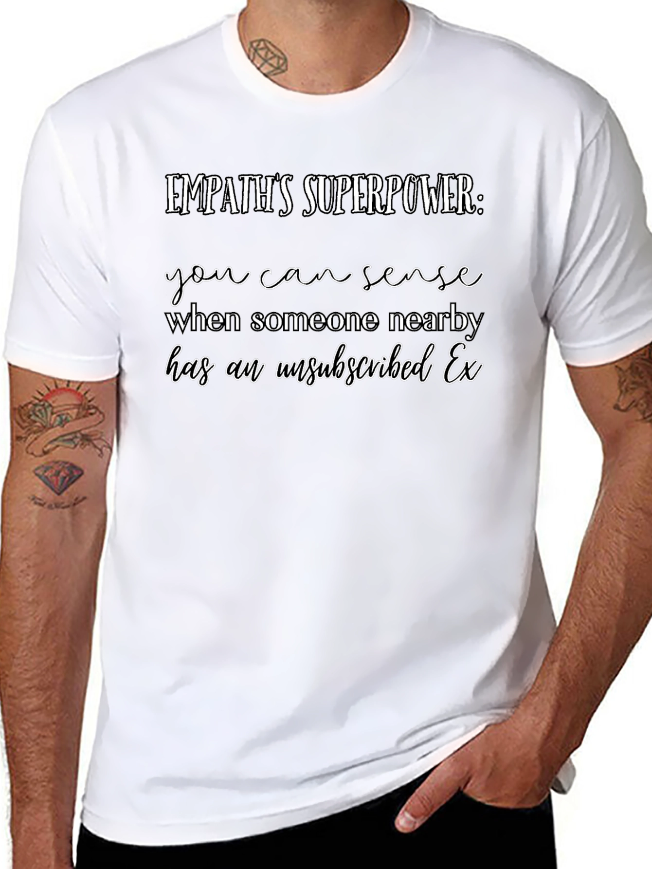 Black Empath's Superpower Graphic Tee view 8