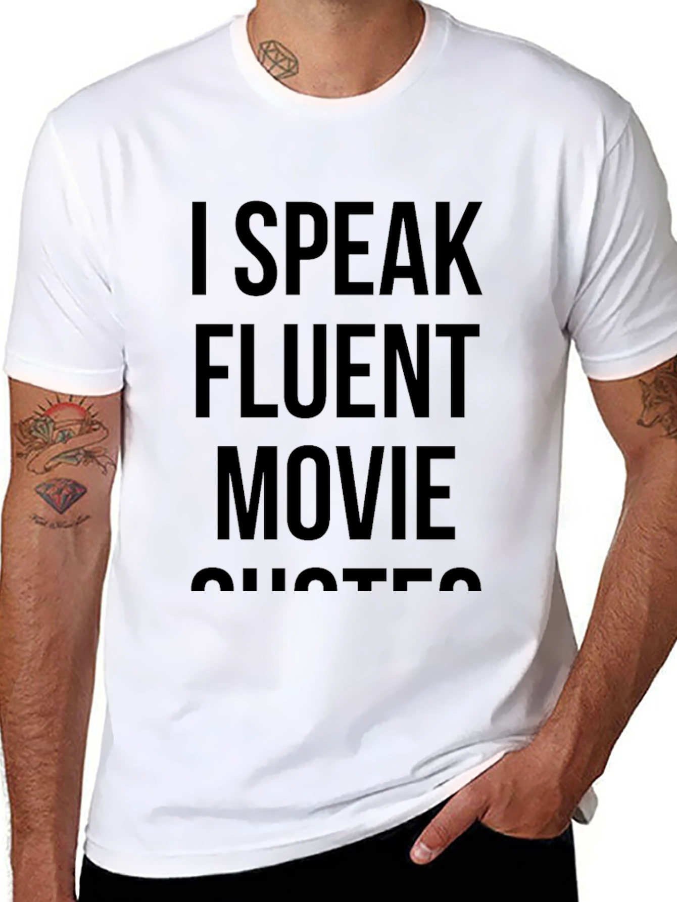 Black Movie Quote T-Shirt - Fluent Film Fan Apparel view 8