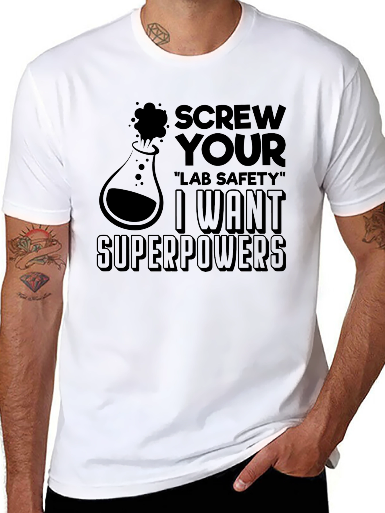 Black Screw Lab Safety T-Shirt view 8