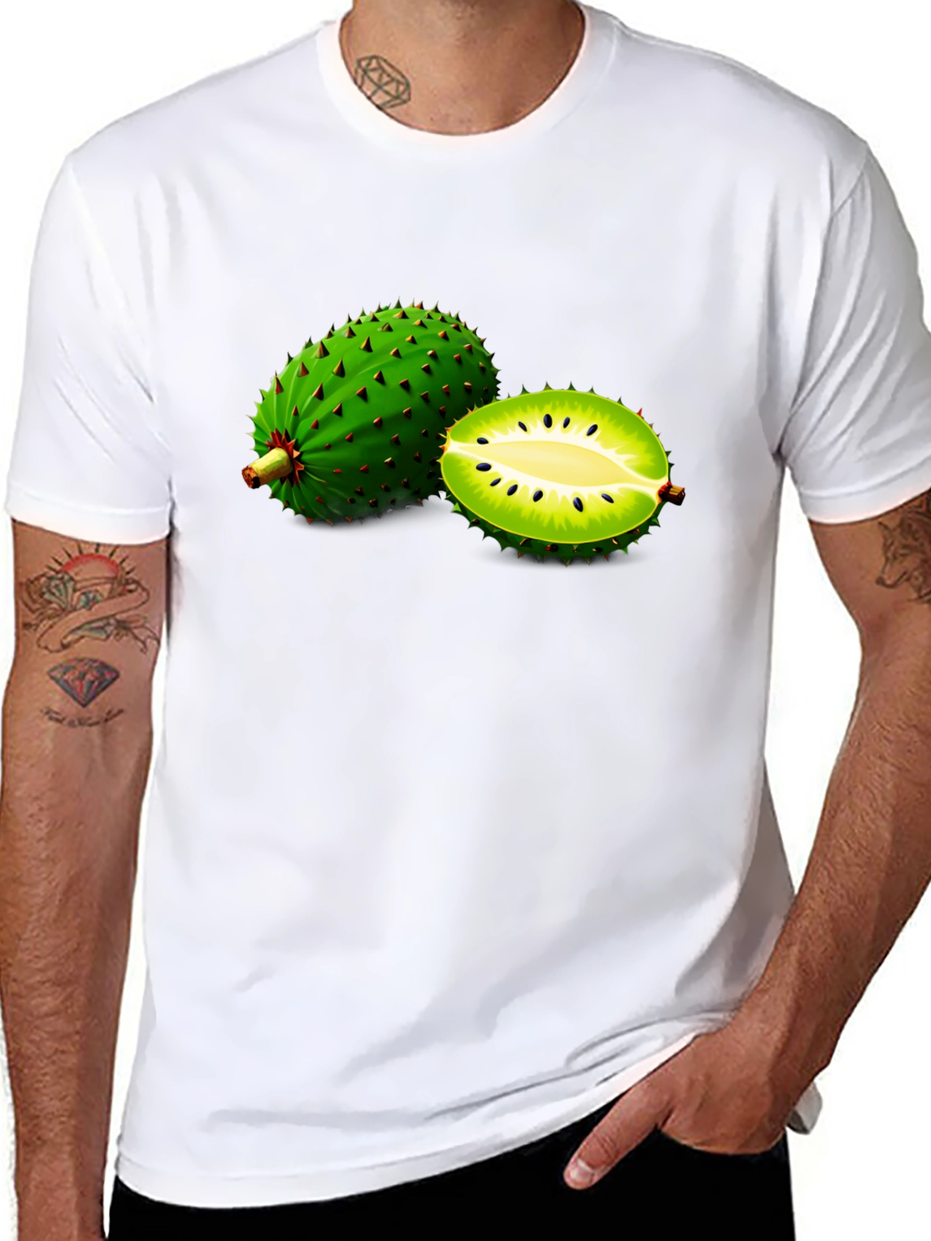Black Soursop Fruit Graphic Tee - Unique Design! view 8