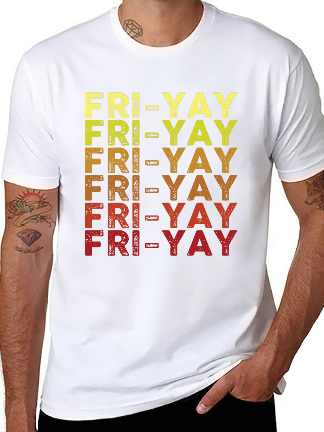 Black Fun FRI-YAY T-Shirt  view 8