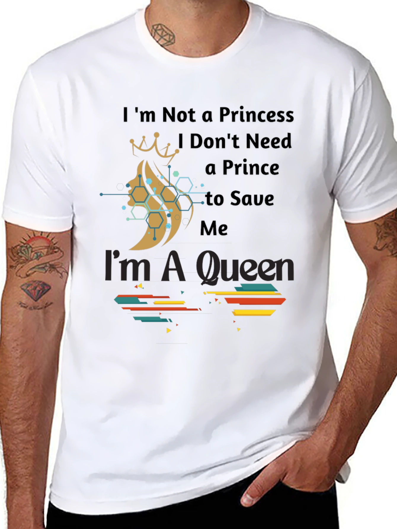 Black Queen Graphic Tee - Empowering Women's Fashion view 8