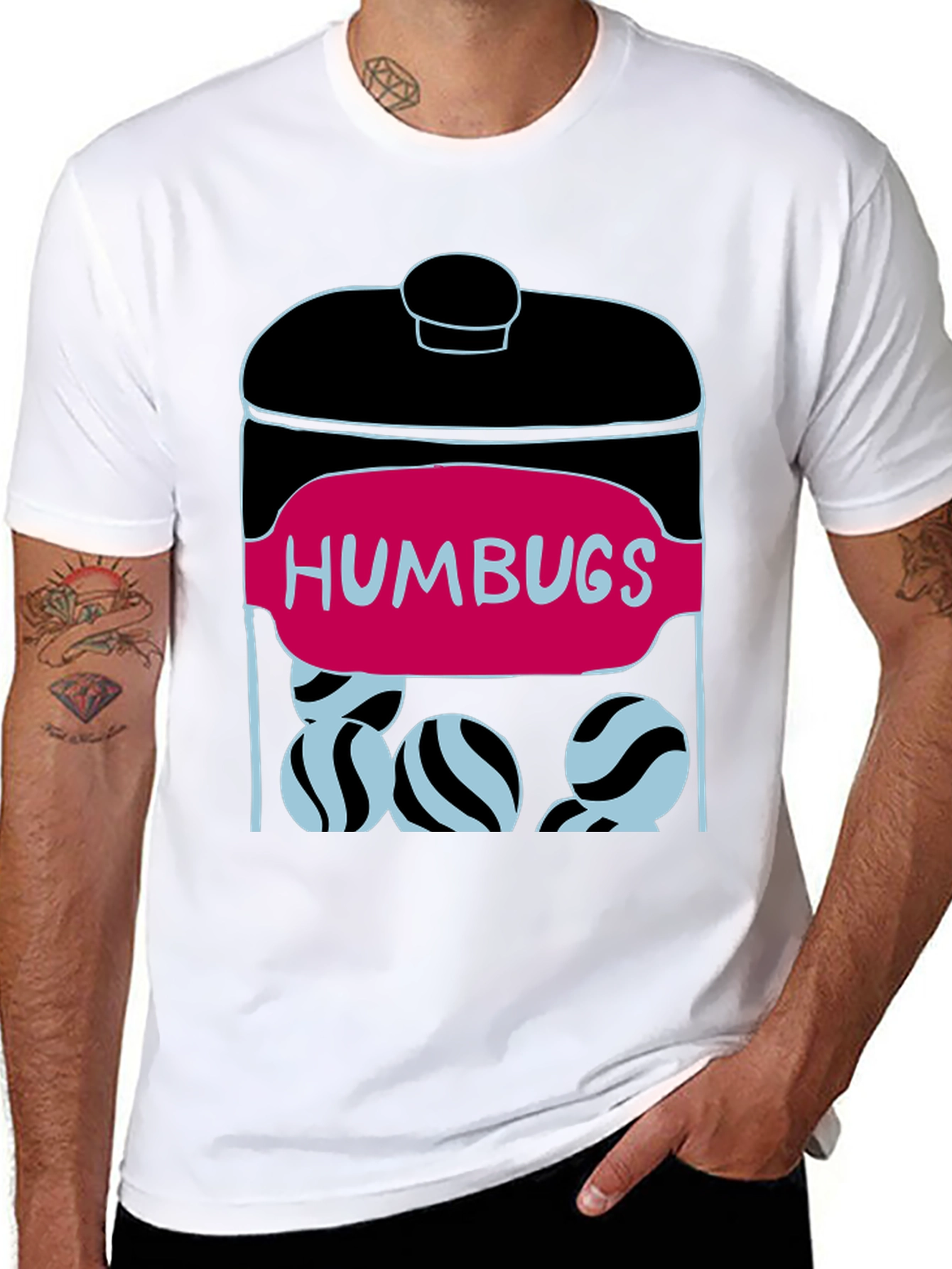 Black Humbugs Candy Jar T-Shirt view 8