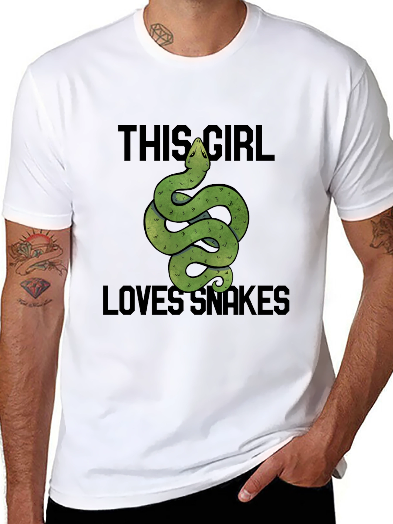 This Girl Loves Snakes T-Shirt - Reptile Lover Tee - 8