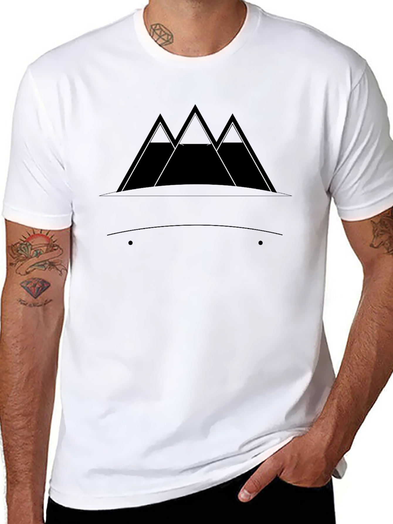 Black Mountain Peak Graphic T-Shirt - Adventure Ready view 8