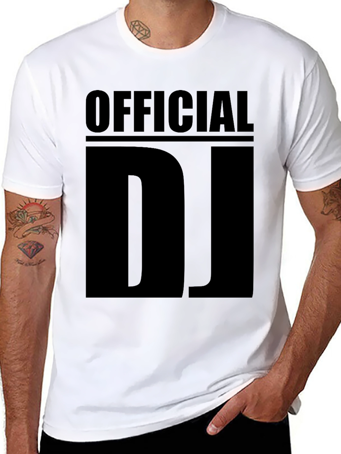 Black Official DJ Black Graphic Tee view 8