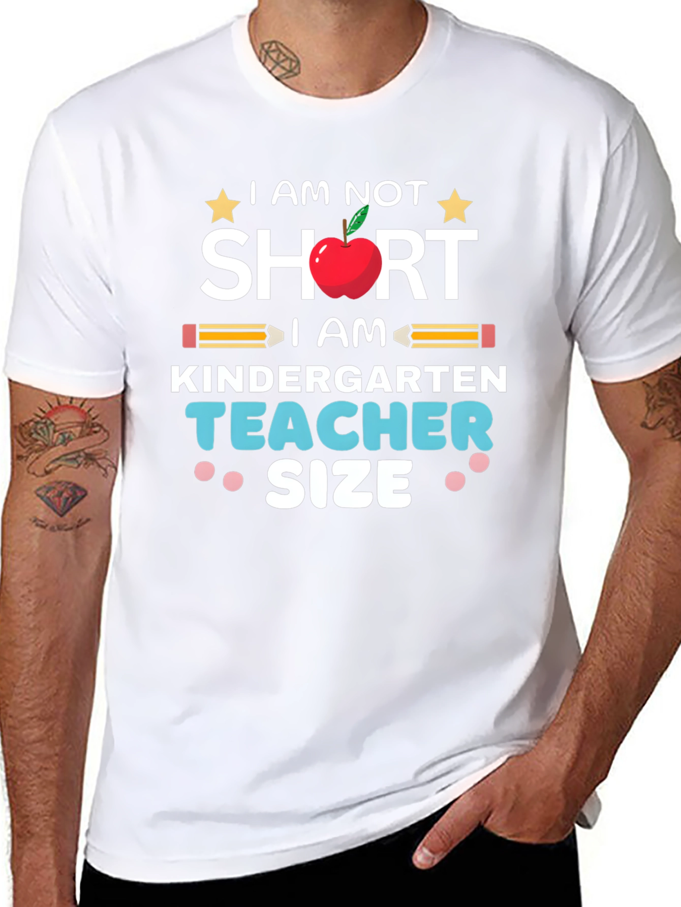 Kindergarten Teacher Size T-Shirt Funny Back to School - 8