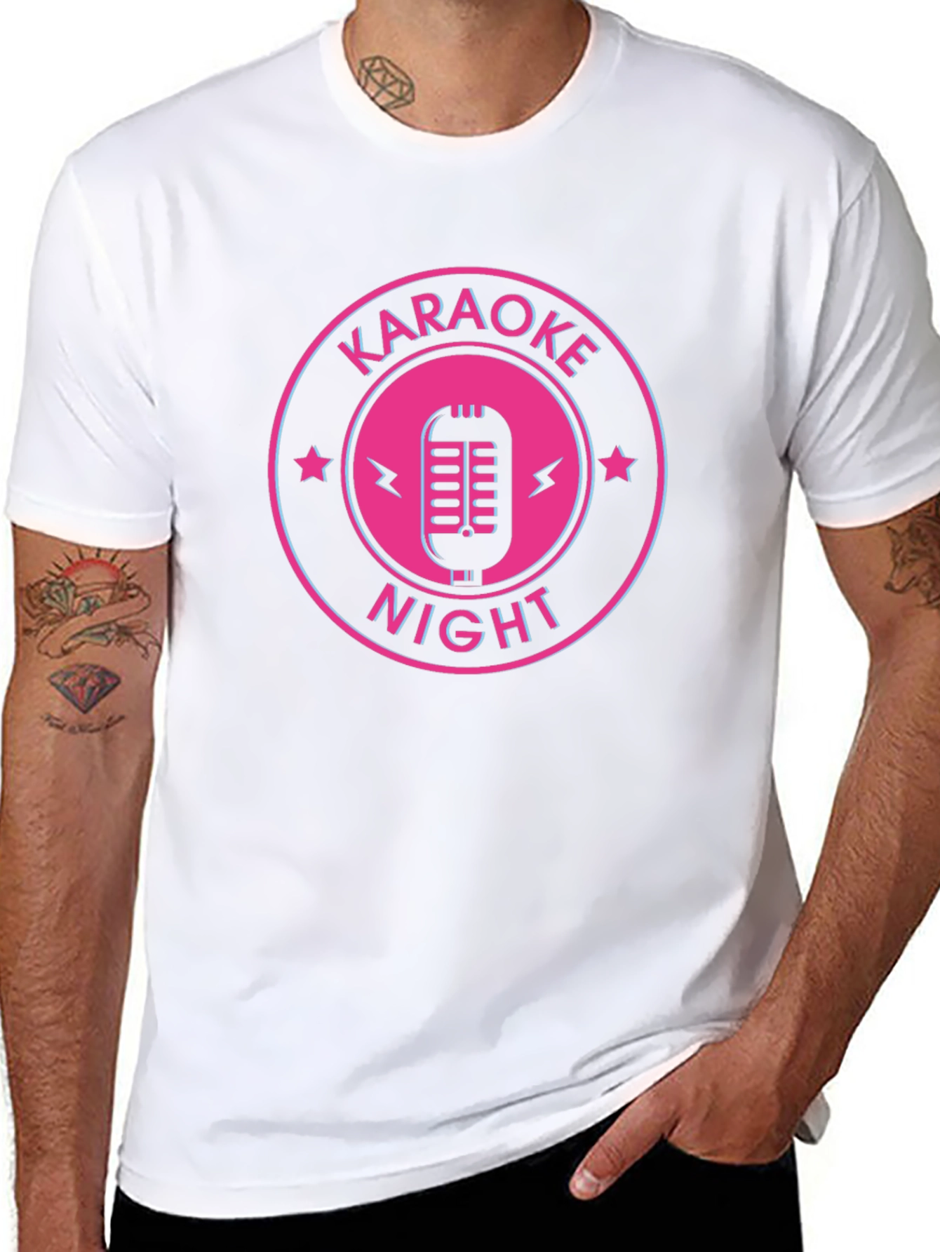Karaoke Night Black T-Shirt - 8