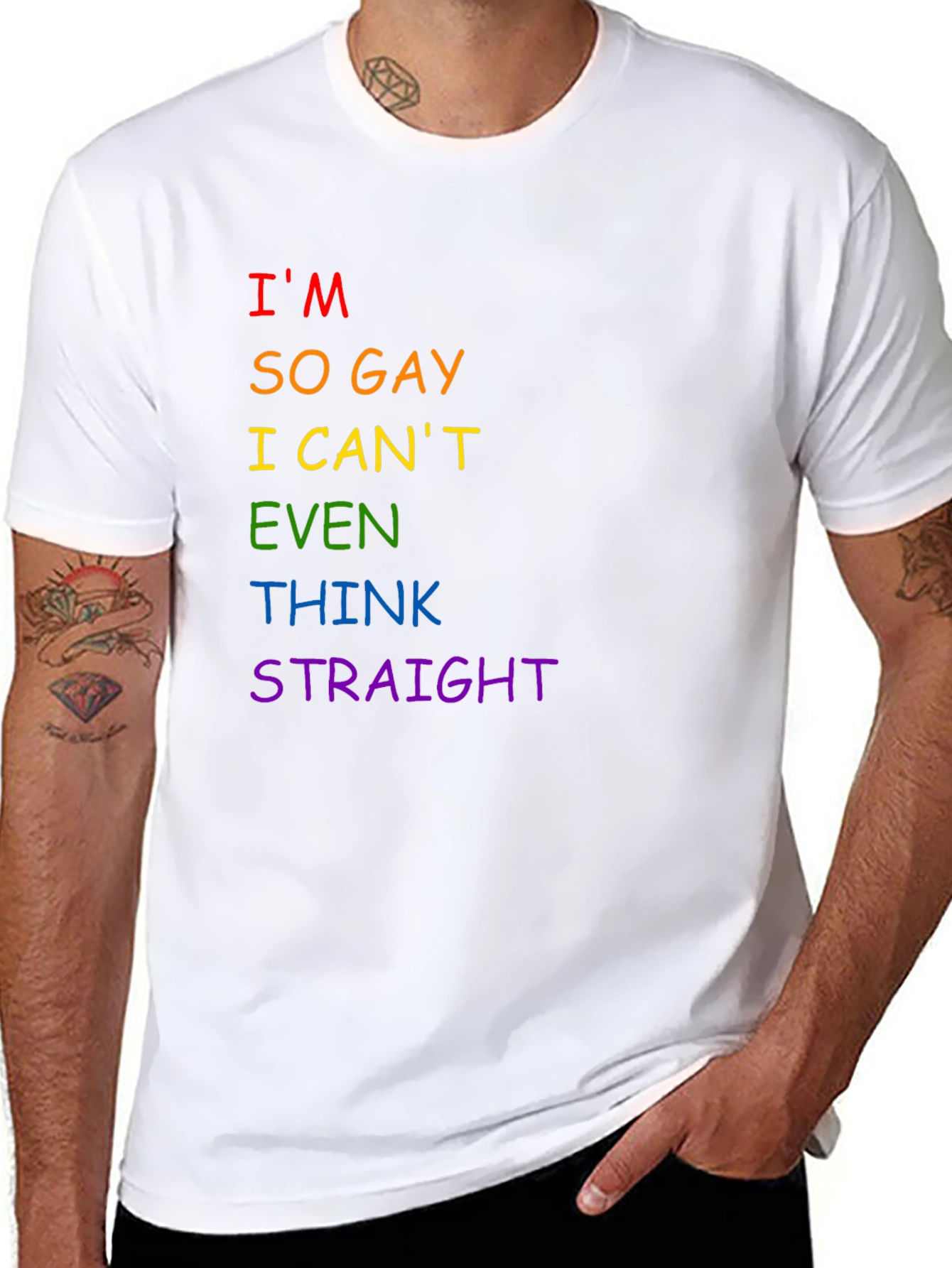 Black I'm So Gay T-Shirt - LGBTQ+ Pride Tee view 8