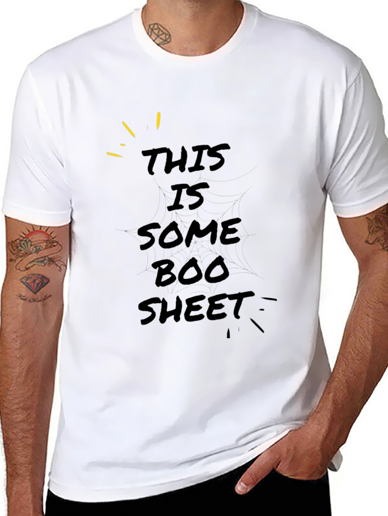 Black Boo Sheet Graphic T-Shirt view 8