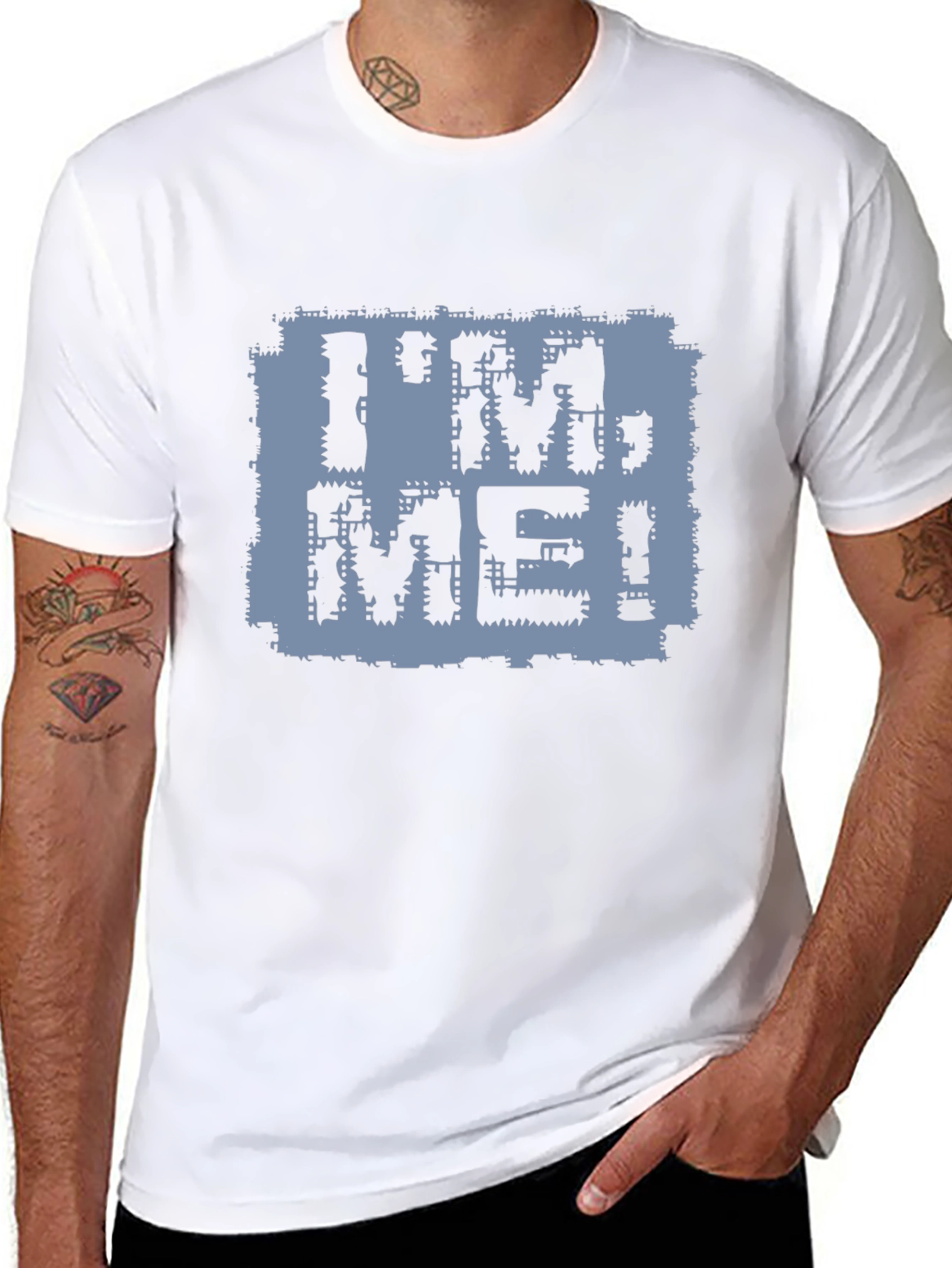 Black I'M ME! Graphic Black T-Shirt view 8
