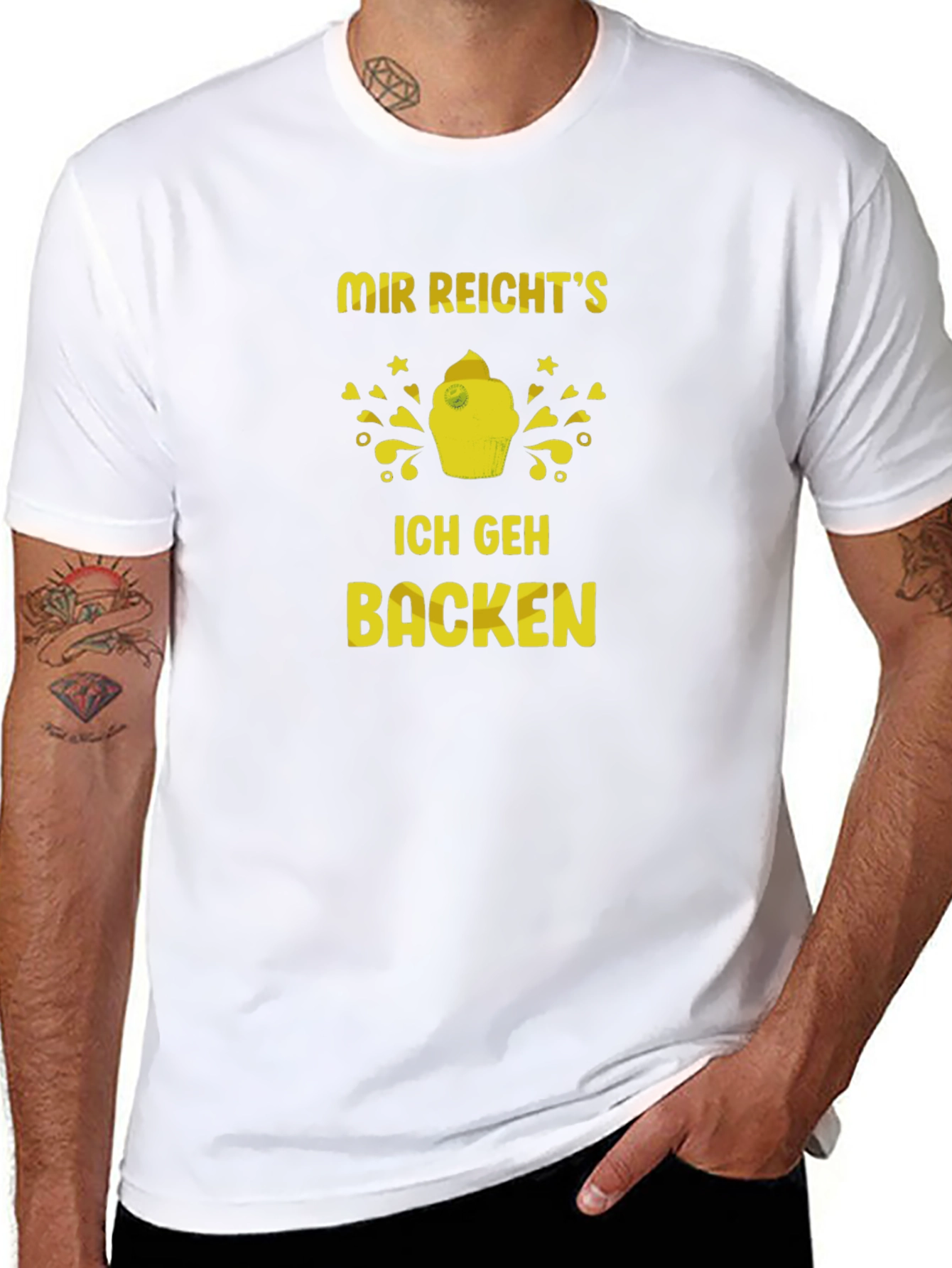 Black Baking T-Shirt: Mir Reicht's, Ich Geh Backen view 8