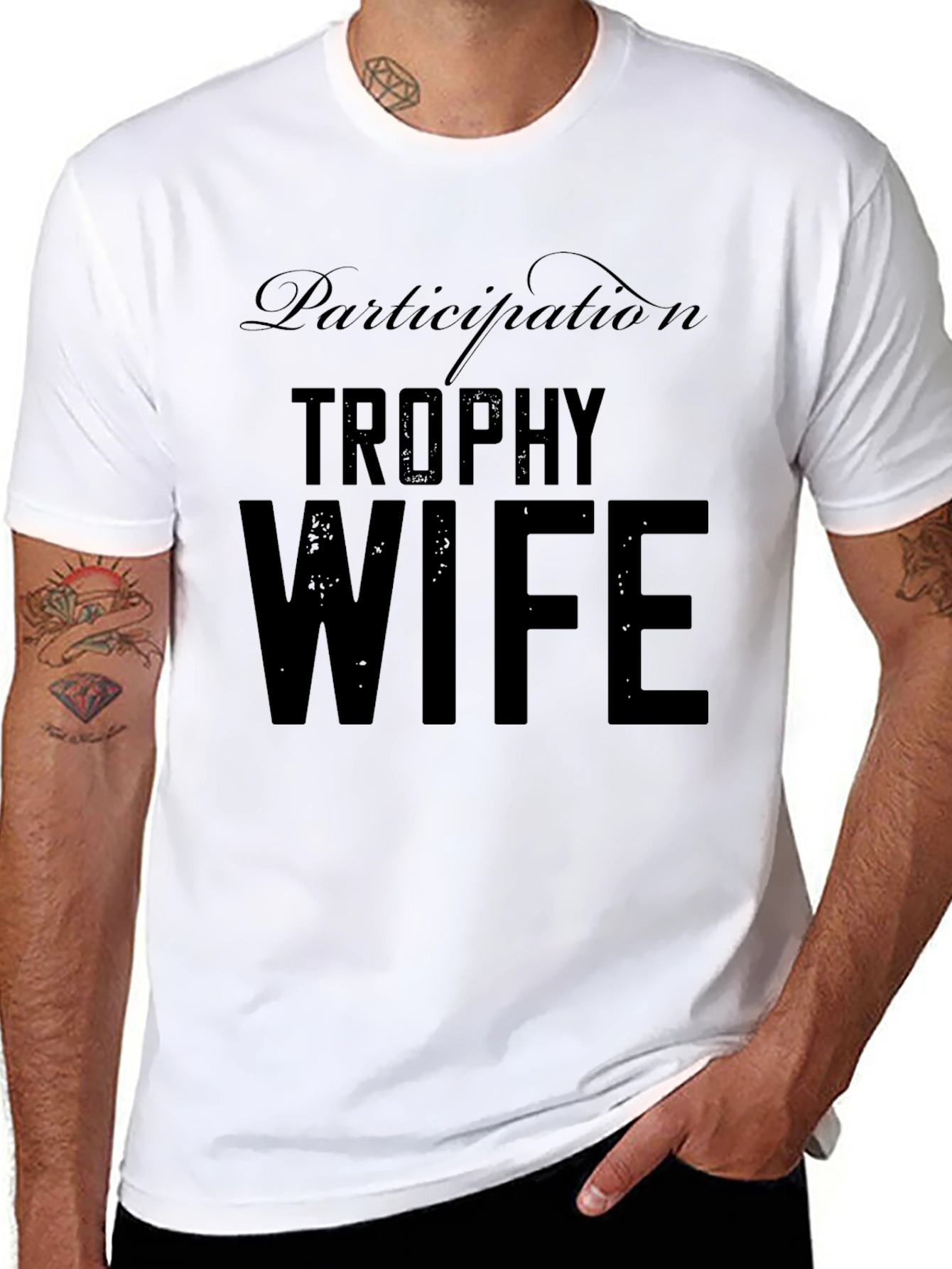 Black Trophy Wife Graphic Tee view 8