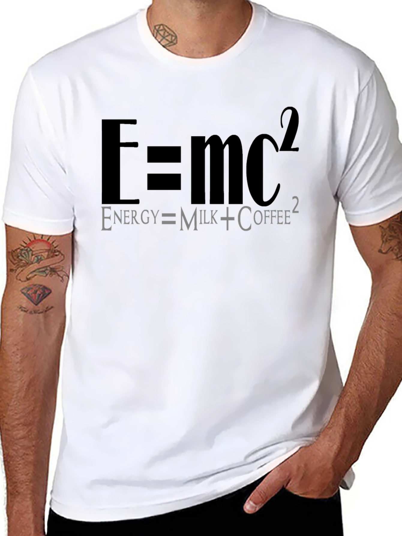 Black Energy = Milk+Coffee T-Shirt view 8