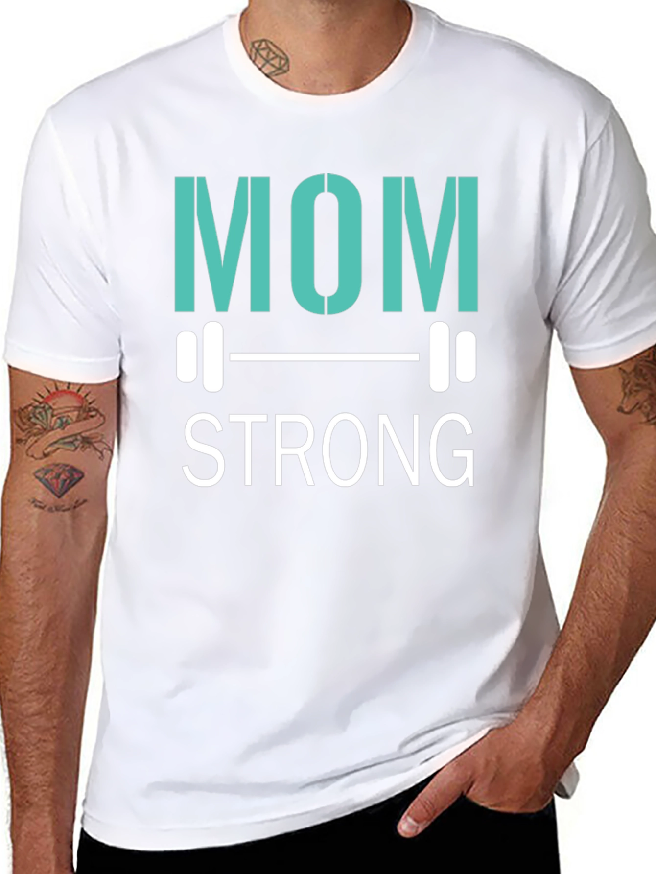 Mom Strong T-Shirt - Fitness Apparel - 8