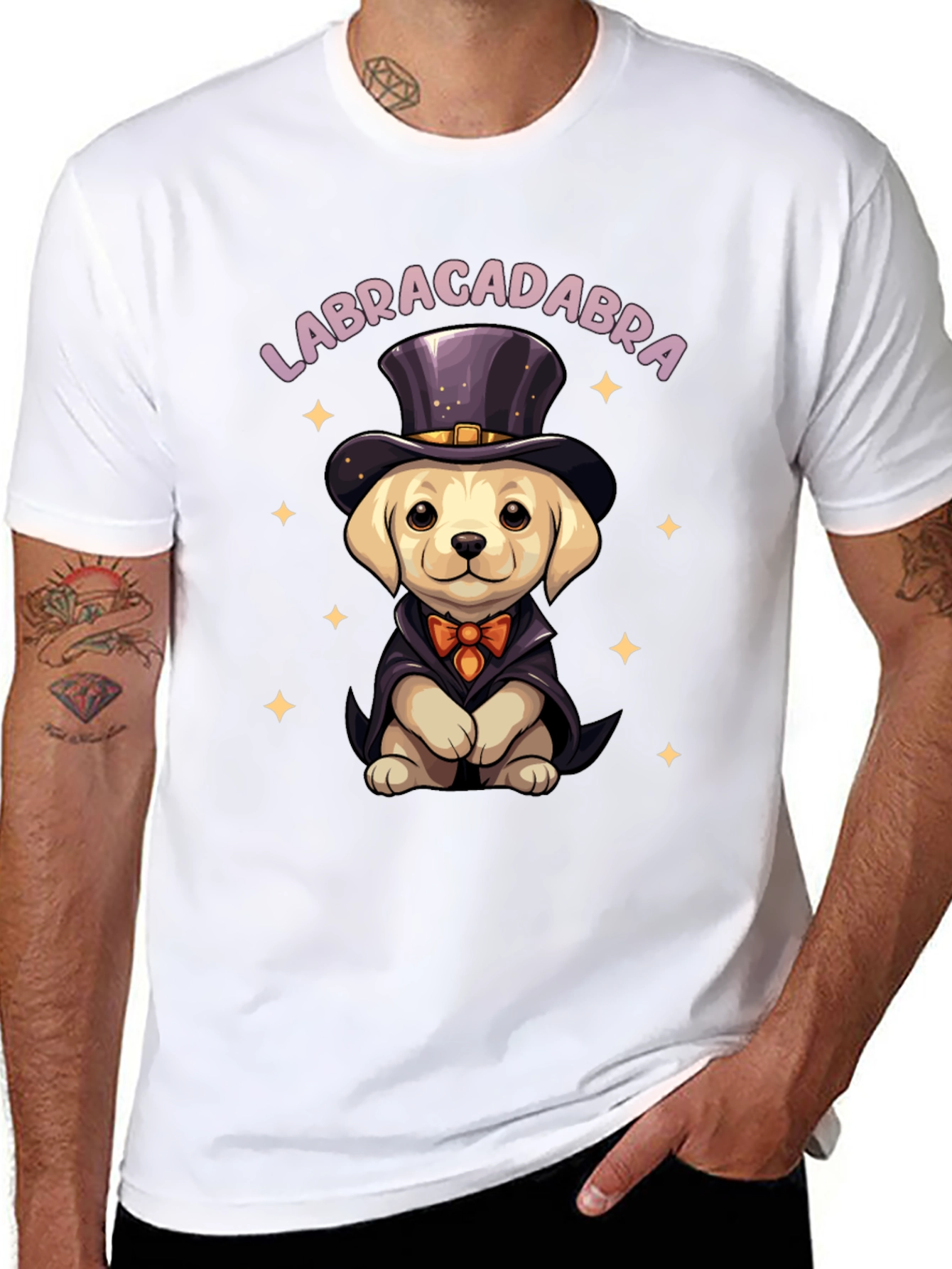 Black Labracadabra Dog T-Shirt view 8
