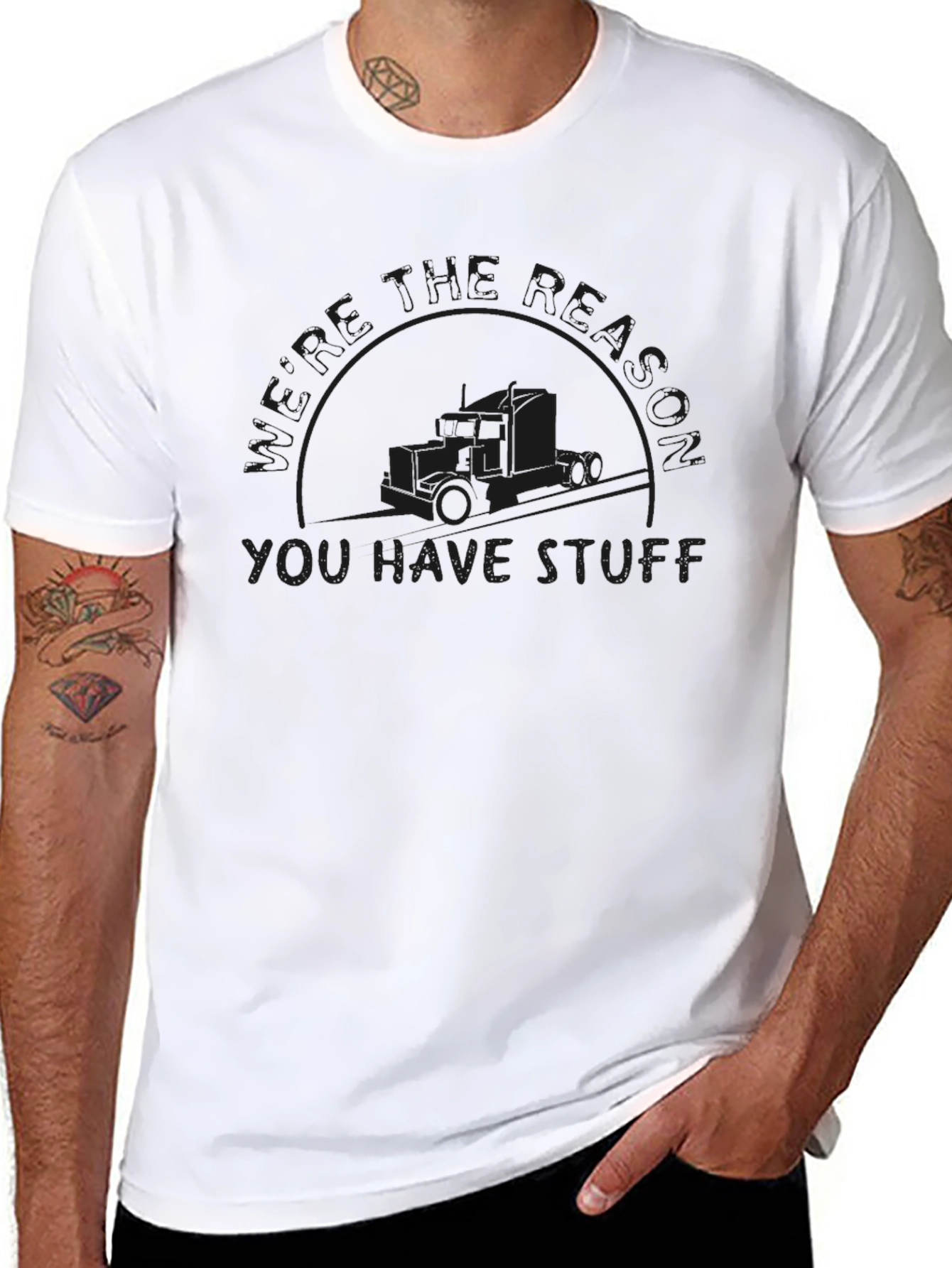 Black Trucker Appreciation T-Shirt: You Have Stuff! view 8