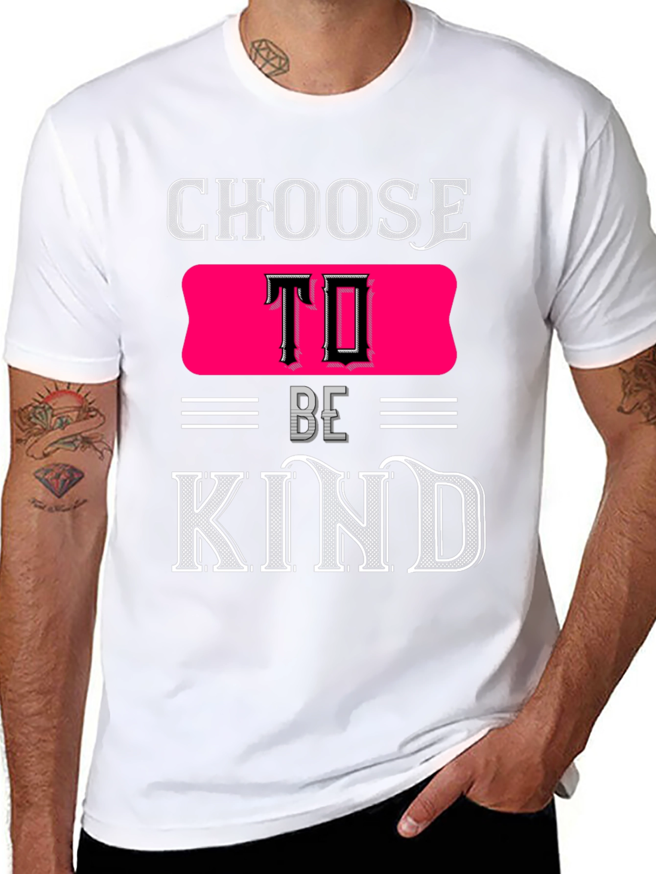 Black Choose to Be Kind Graphic T-Shirt view 8