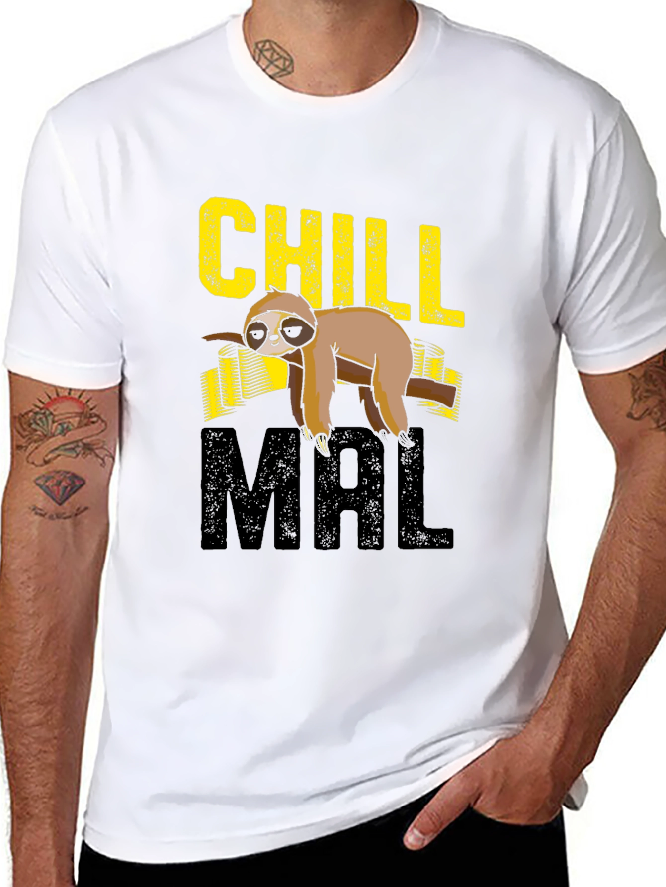 Chill Mal Sloth Graphic T-Shirt - 8