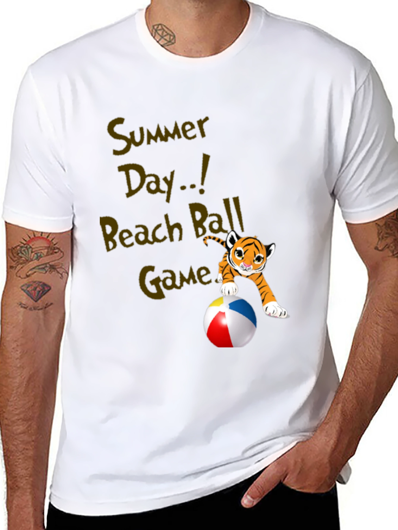 Summer Beach Ball Game T-Shirt - 8