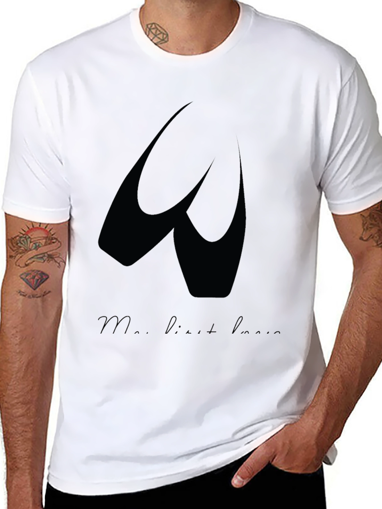 Ballet Shoes Graphic Black T-Shirt - Dance Lover Tee - 8