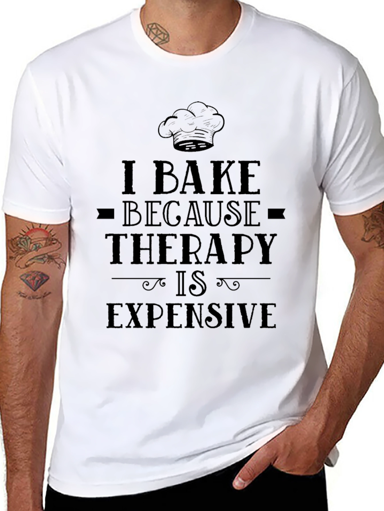 I Bake Because Therapy Is Expensive T-Shirt - 8