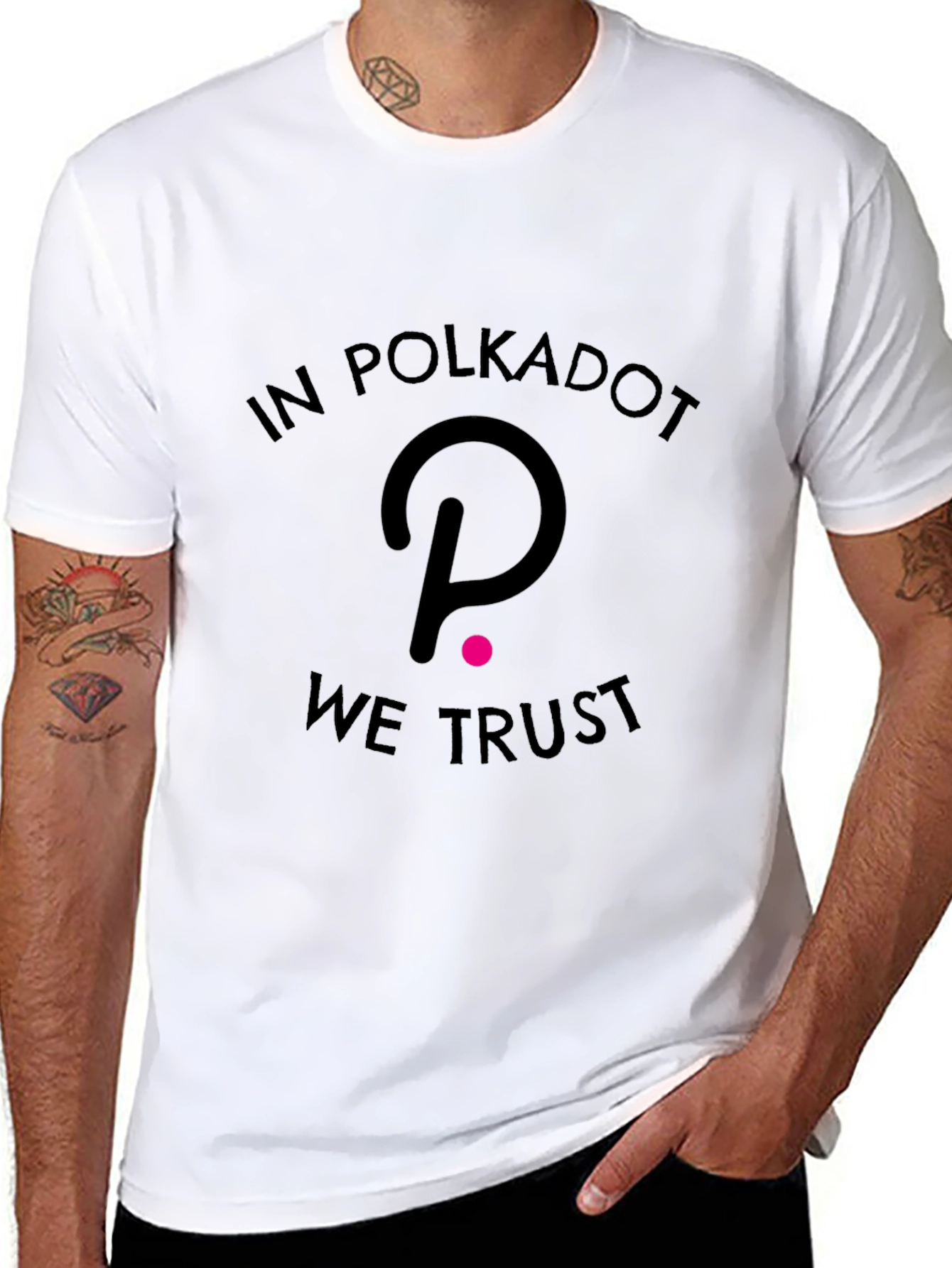 Black In Polkadot We Trust T-Shirt view 8