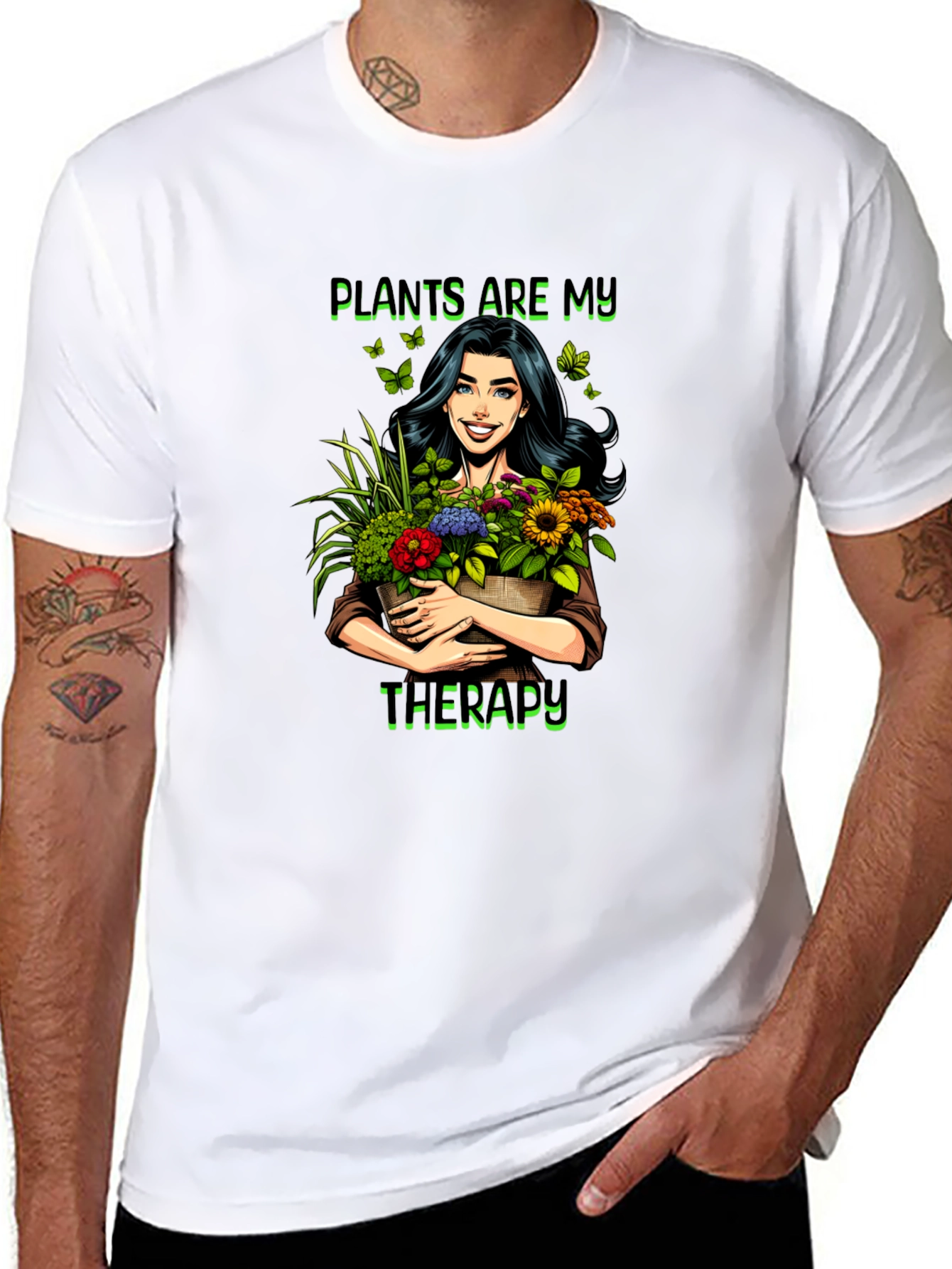 Plants Are My Therapy T-Shirt - 8