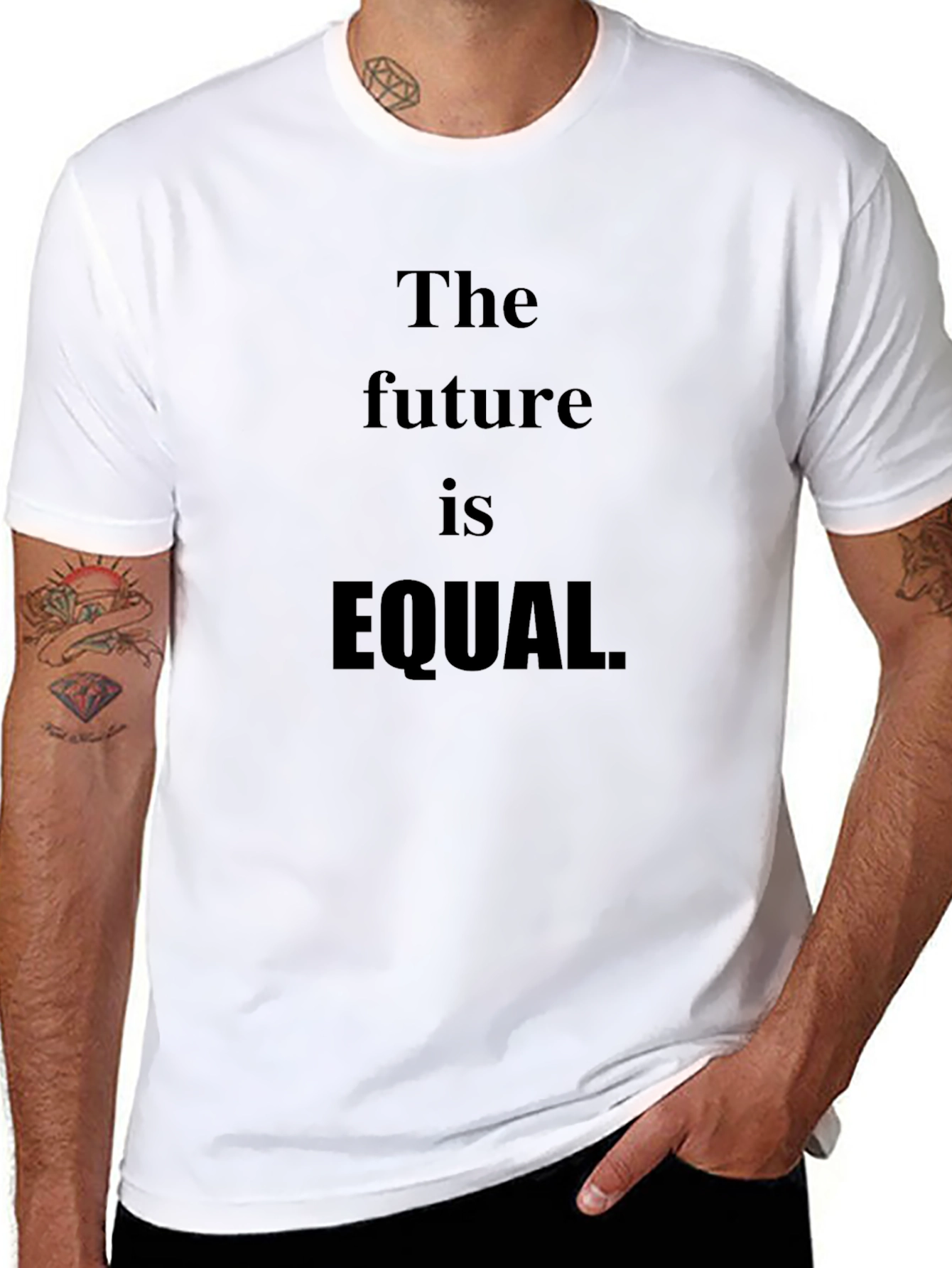 Black The Future is Equal T-Shirt - Stylish Statement Tee view 8