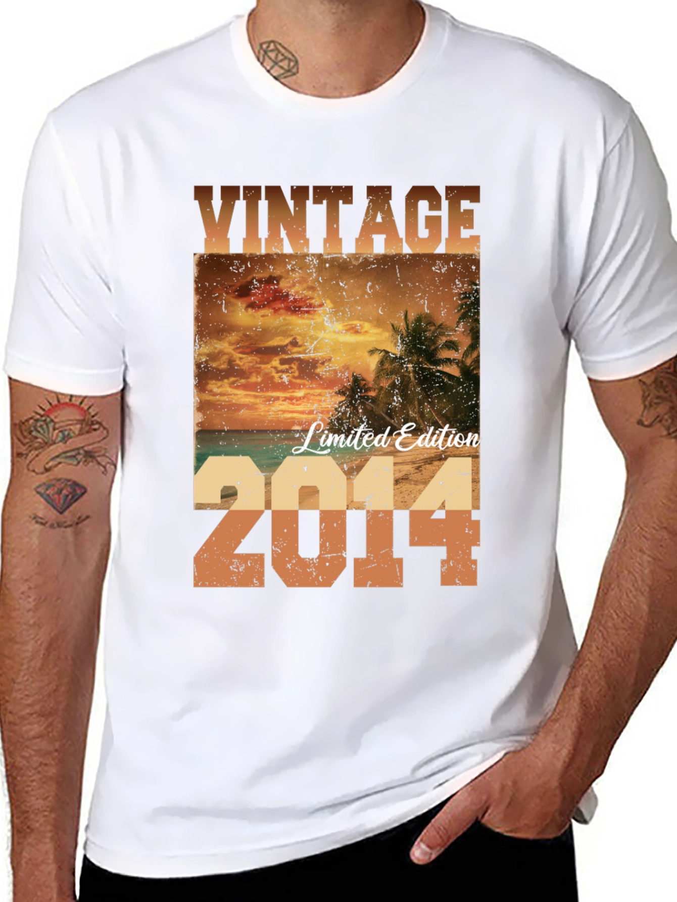 Black Vintage Limited Edition 2014 Graphic Tee view 8