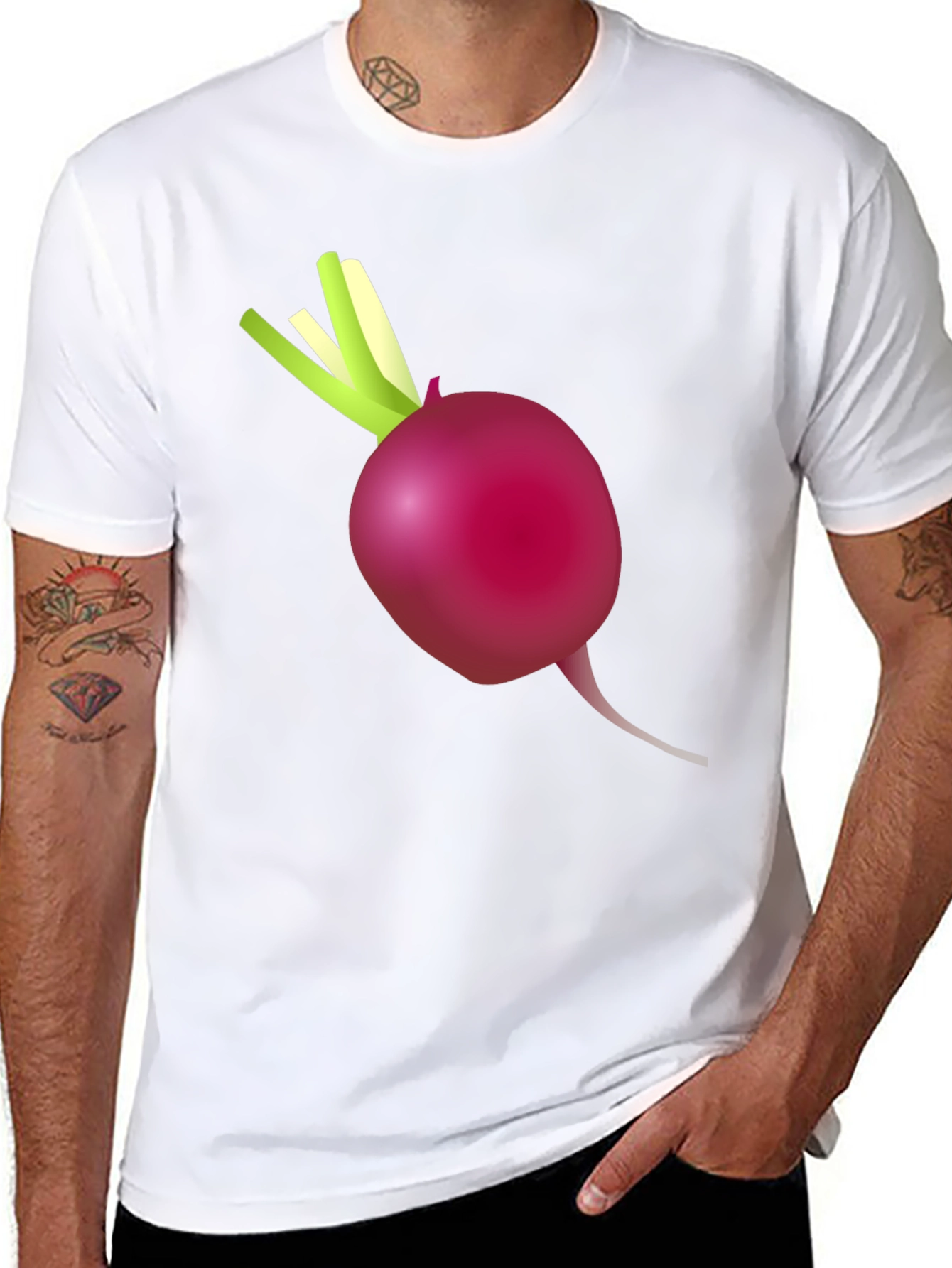 Black Radish Graphic T-Shirt - Casual Comfort view 8