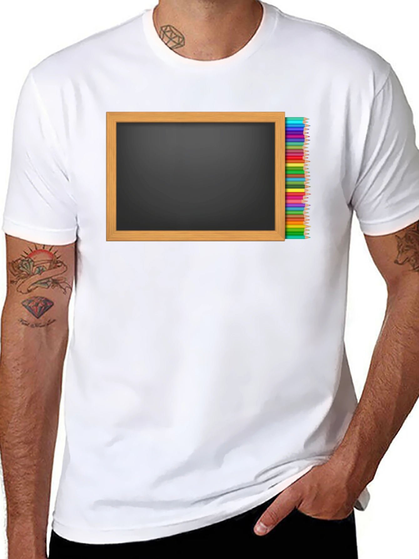 Blackboard & Pencils Graphic Tee - 8