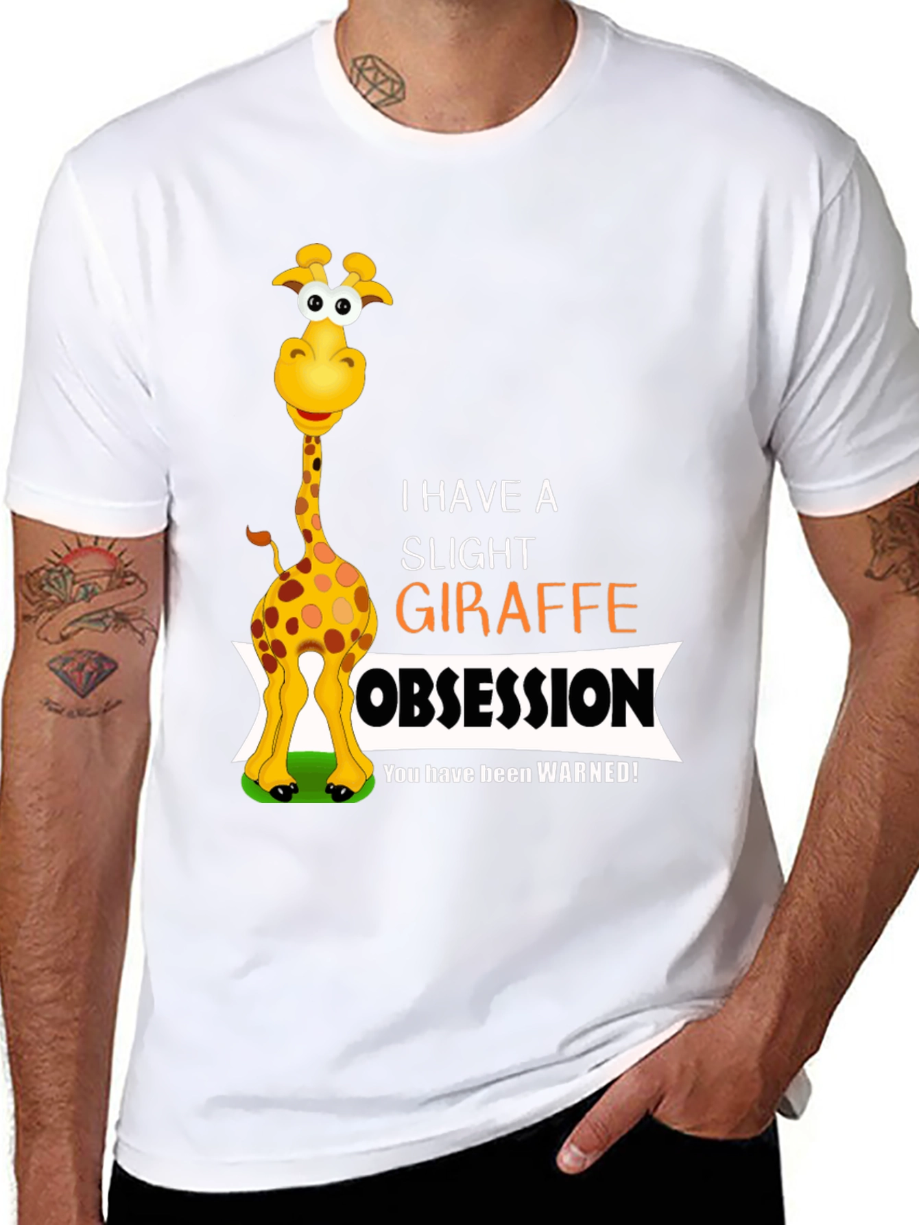 Black Giraffe Obsession Graphic T-Shirt view 8