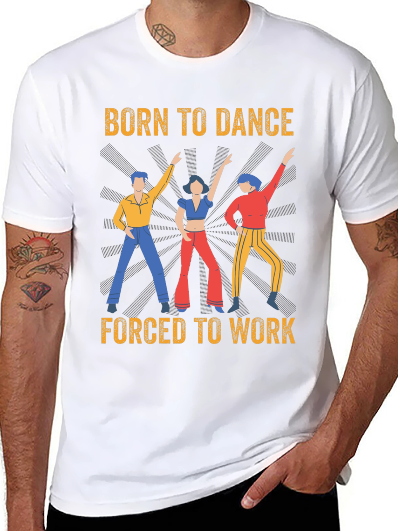 Black Born To Dance T-Shirt view 8