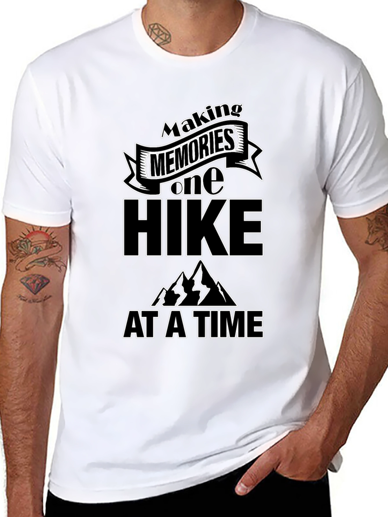 Black Making Memories One Hike at a Time T-Shirt view 8