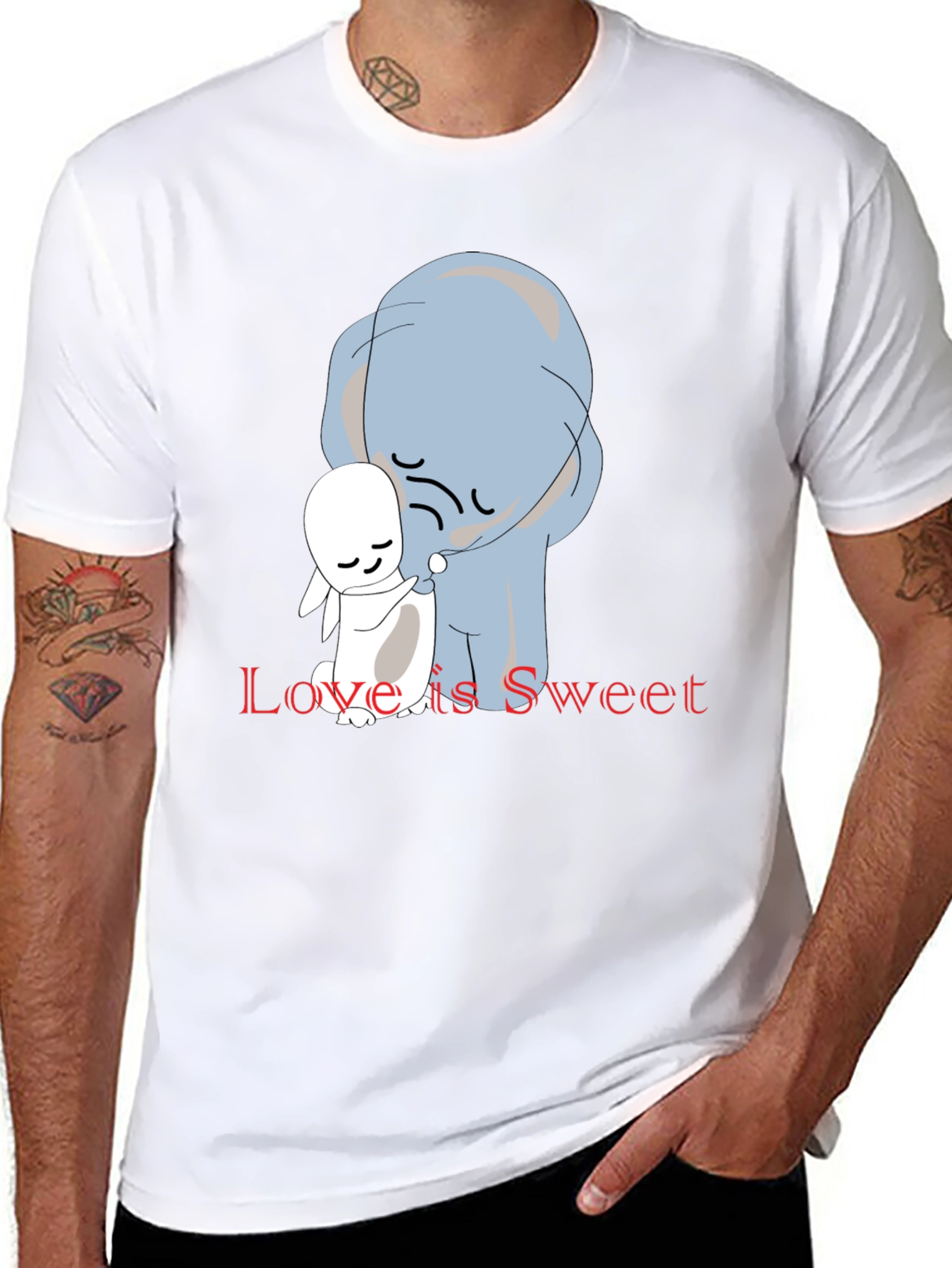 Black Love is Sweet Graphic Tee - Soft Cotton Comfort view 8
