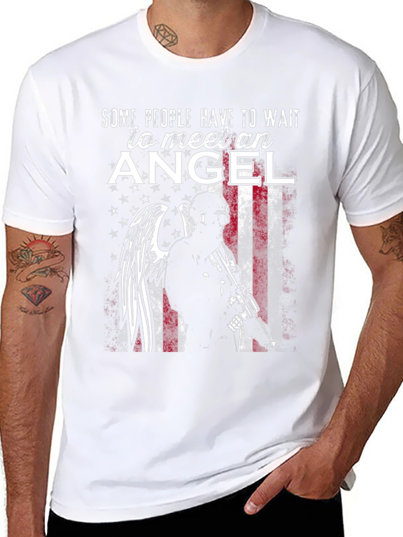 Black Angel Soldier Graphic Tee view 8