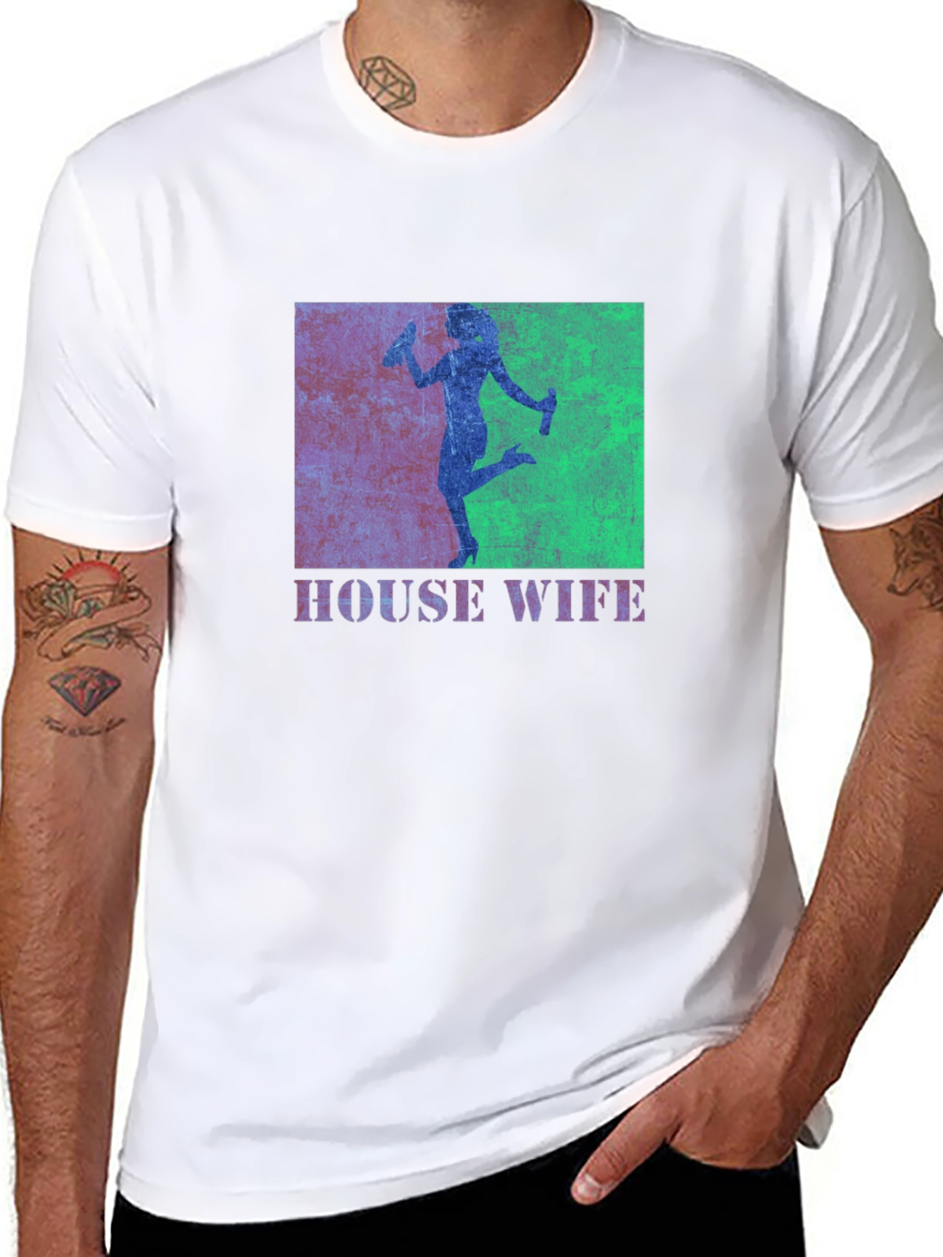 Black Housewife Graphic Tee - Clean Humor view 8