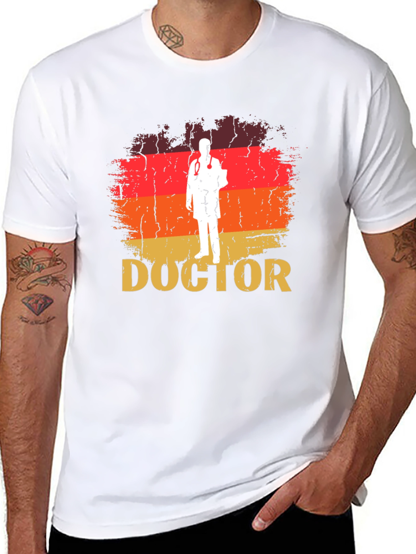 Retro Doctor T-Shirt - Vintage Style Tee - 8