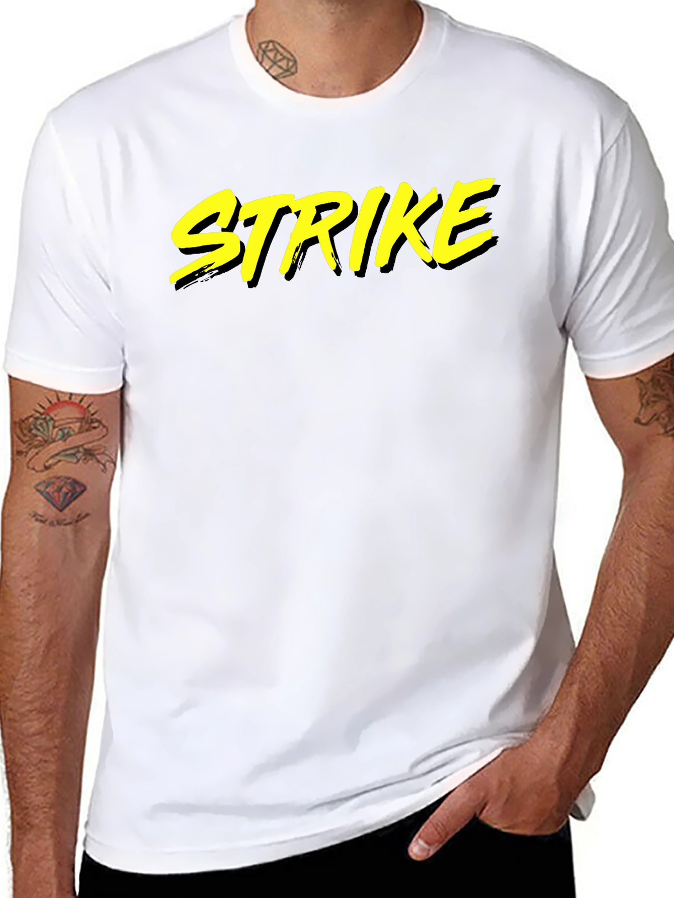 Black Strike Graphic Tee - Black view 8