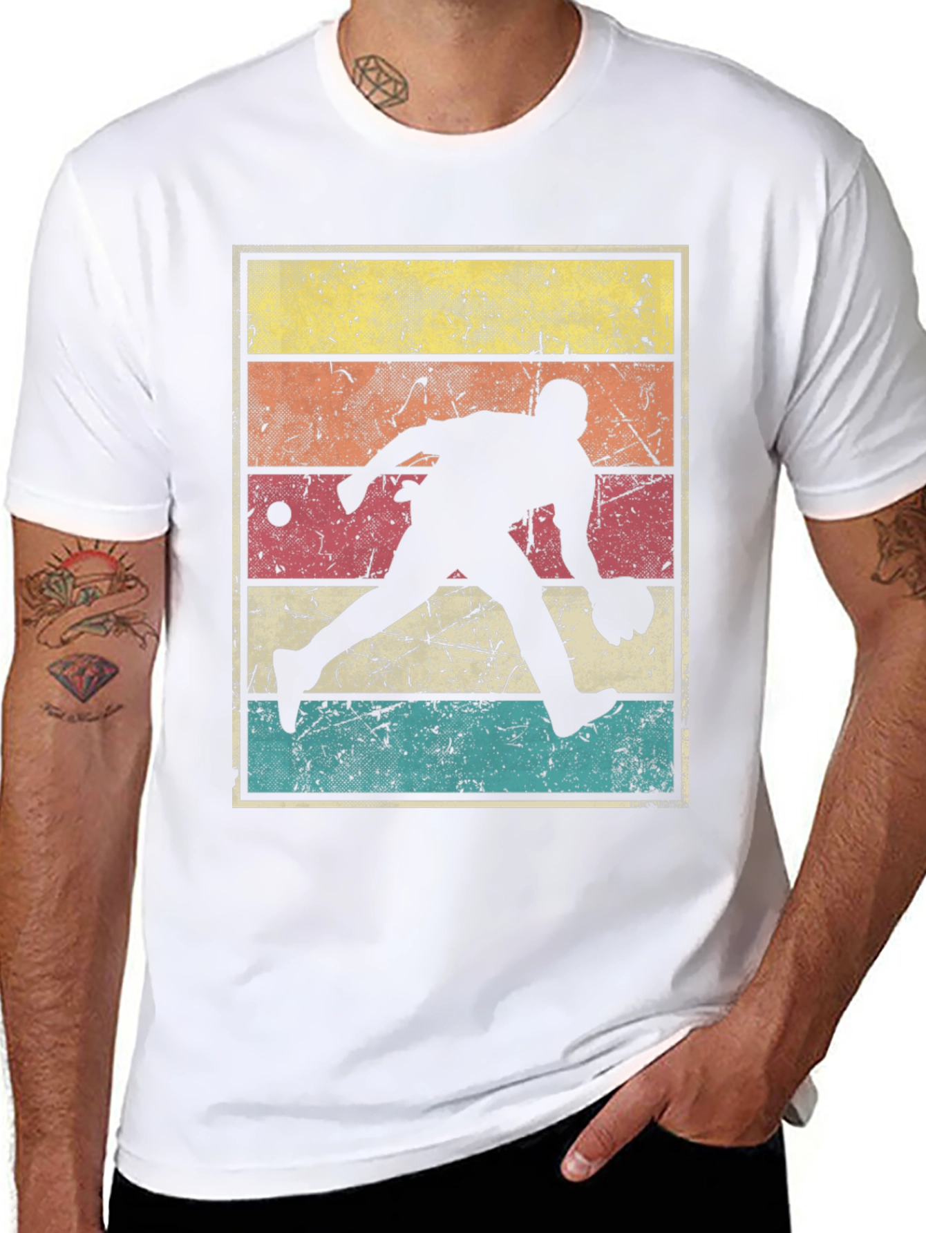 Black Retro Bowling T-Shirt - Vintage Style Strike! view 8