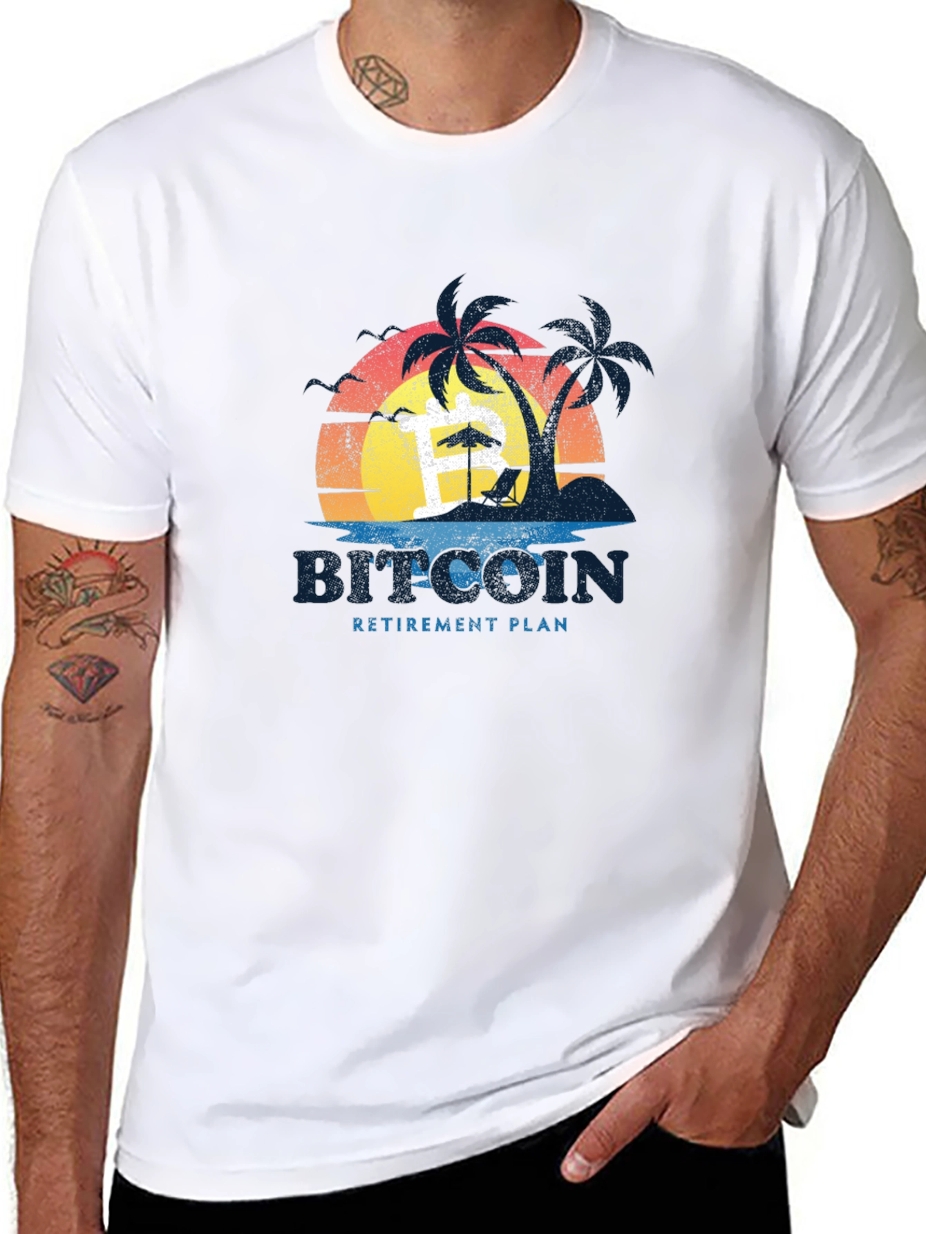 Bitcoin Retirement Plan Graphic T-Shirt - 8