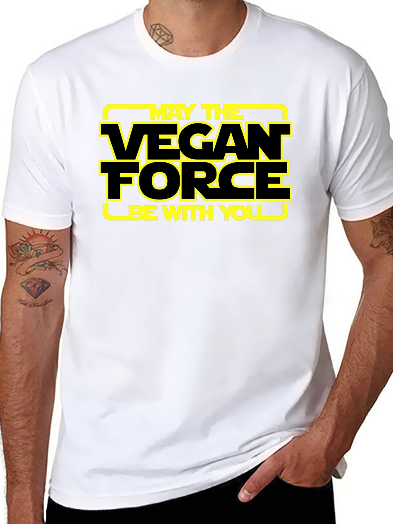 Vegan Force T-Shirt - May the Vegan Force Be With You  - 8