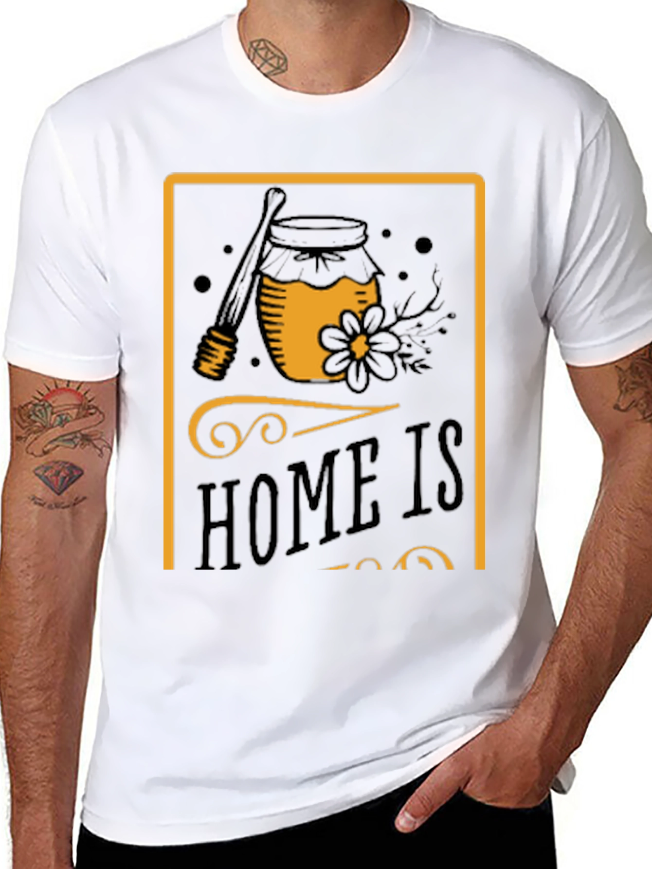 Black Honey Jar Graphic T-Shirt - Sweet Comfort Tee view 8