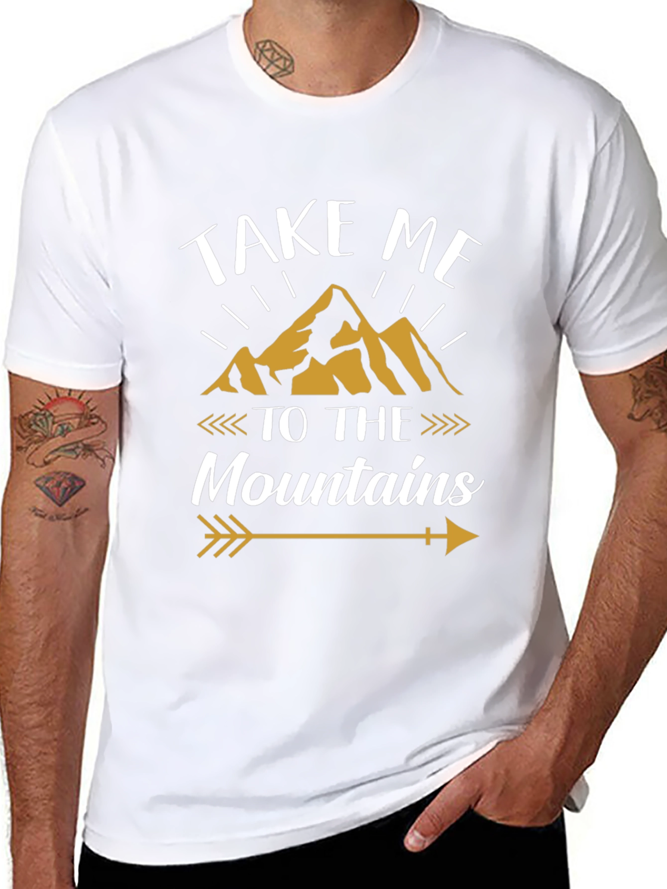 Black Take Me To The Mountains Graphic T-Shirt view 8