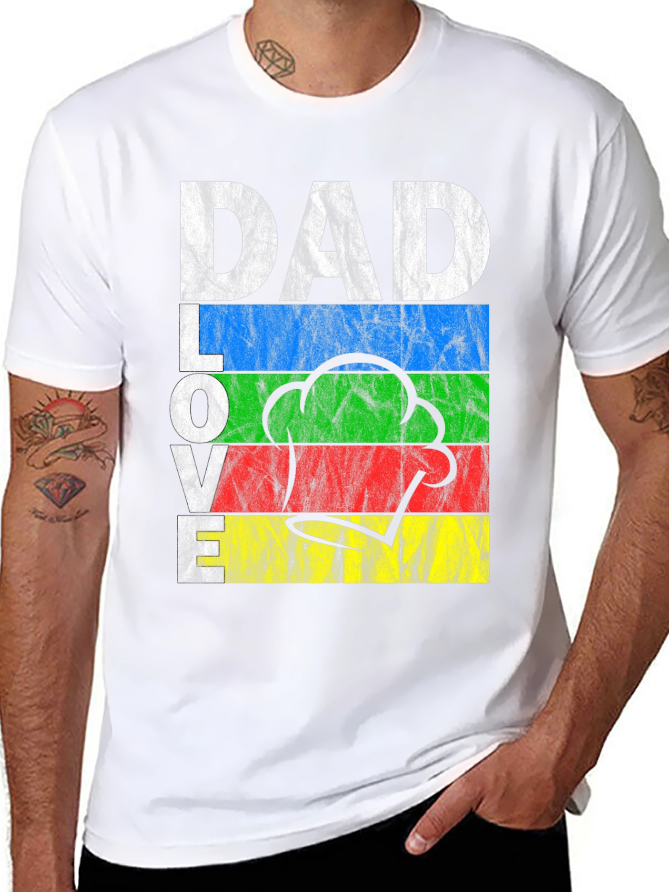 Black Dad Love Cooking T-Shirt view 8