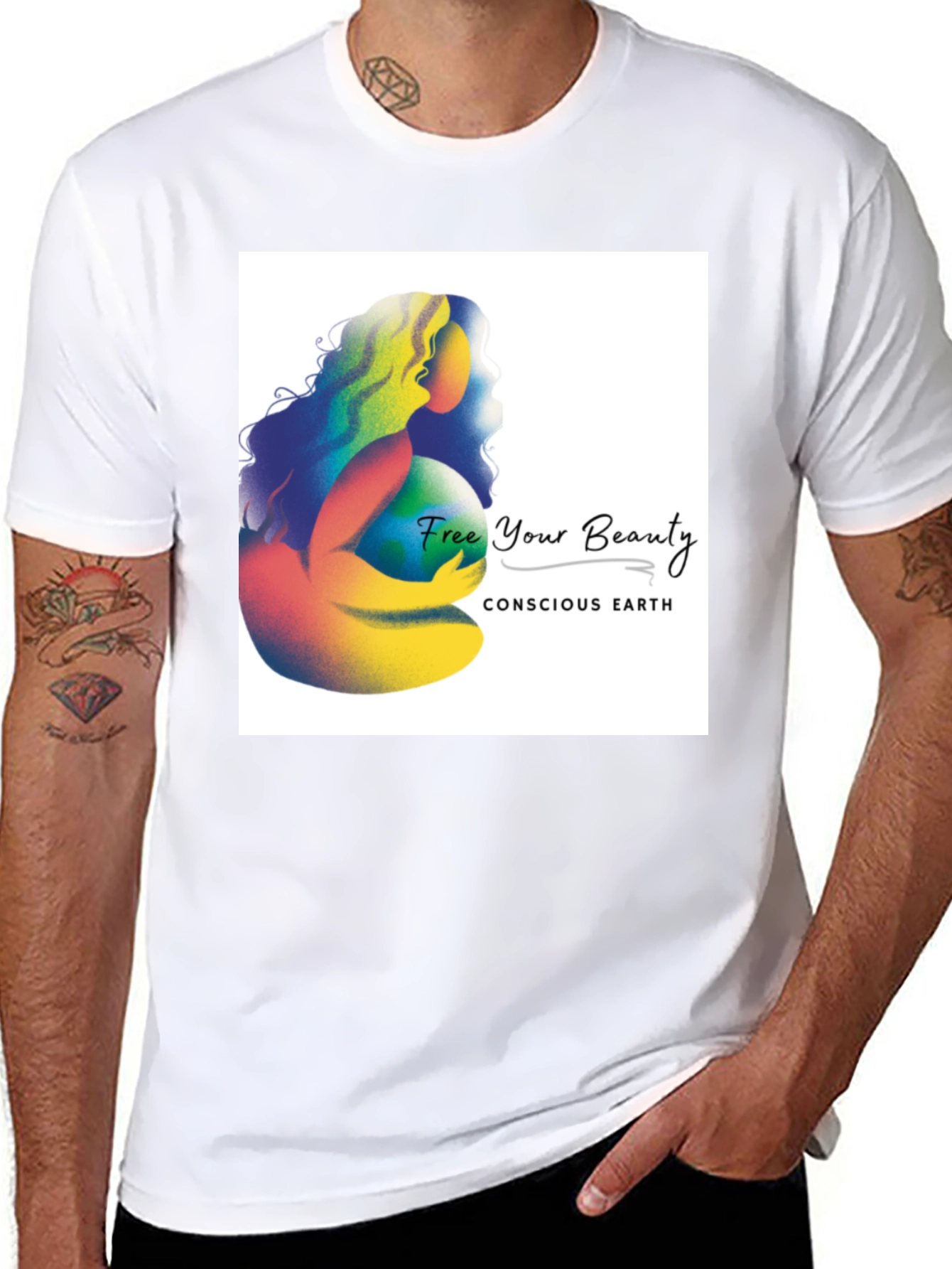 Conscious Earth Graphic Tee - Free Your Beauty - 8