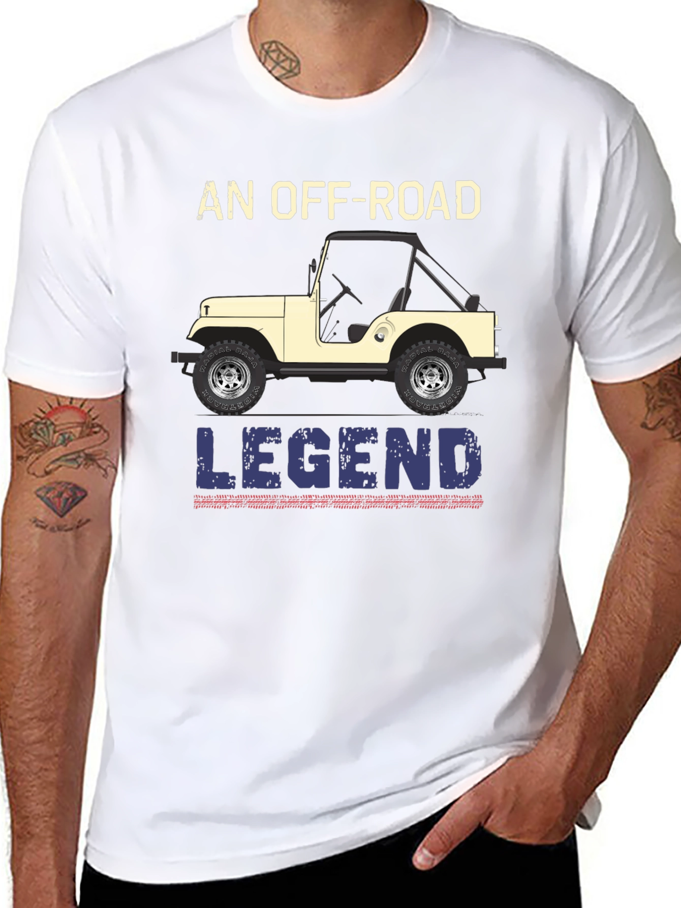 Black Off-Road Legend Graphic Tee view 8