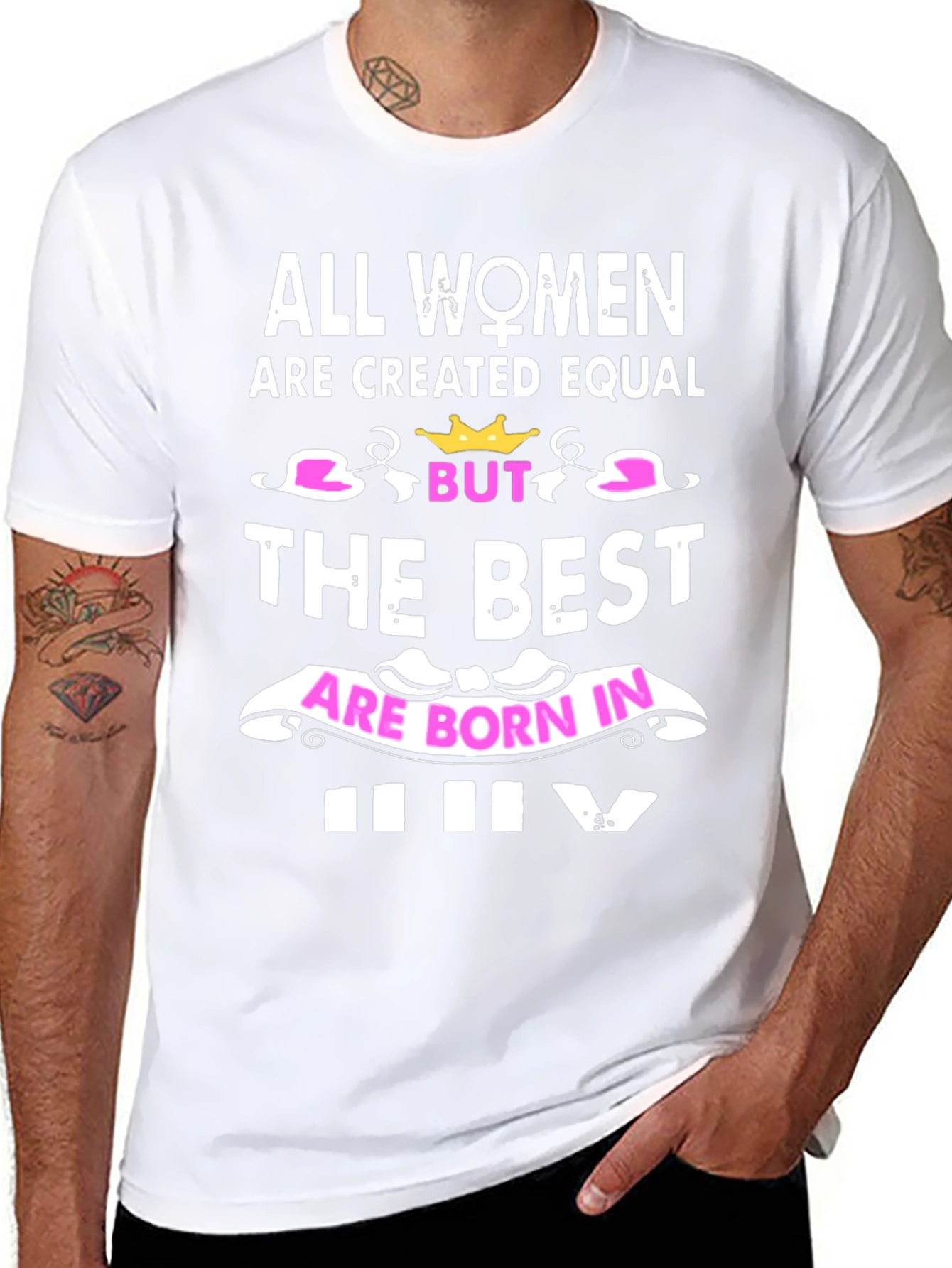 Black Women Born In July Graphic Tee view 8