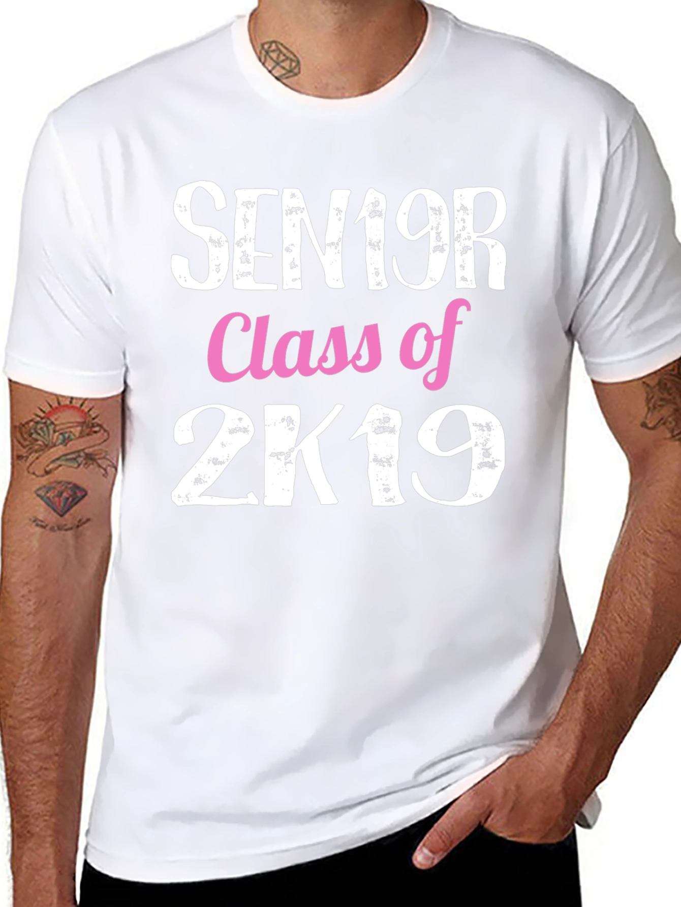 Black Senior Class of 2K19 T-Shirt view 8